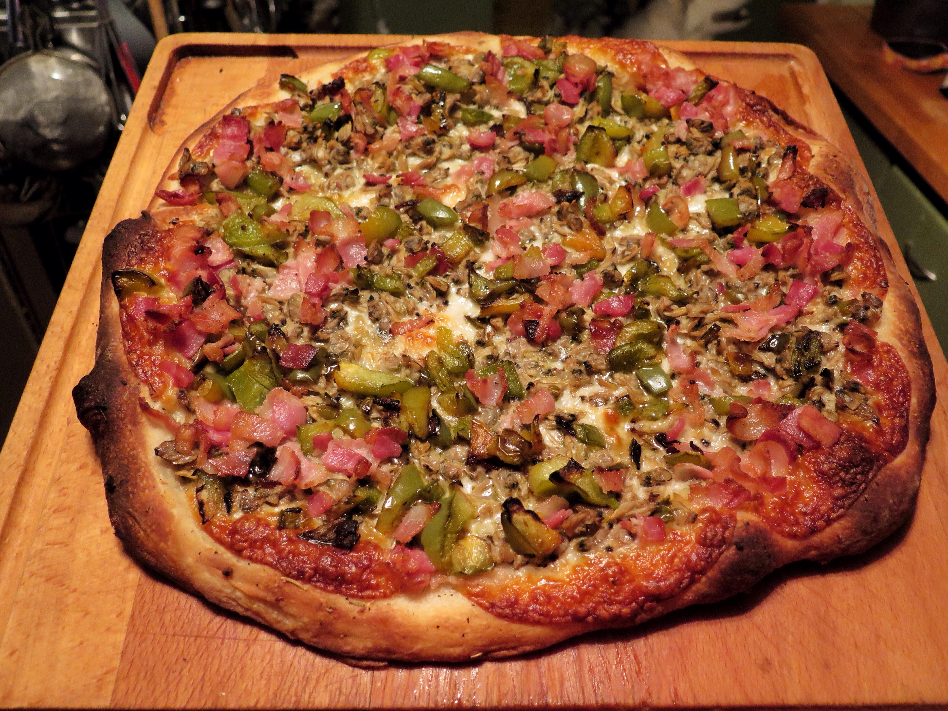 [Homemade] Clams Casino Pizza r/food