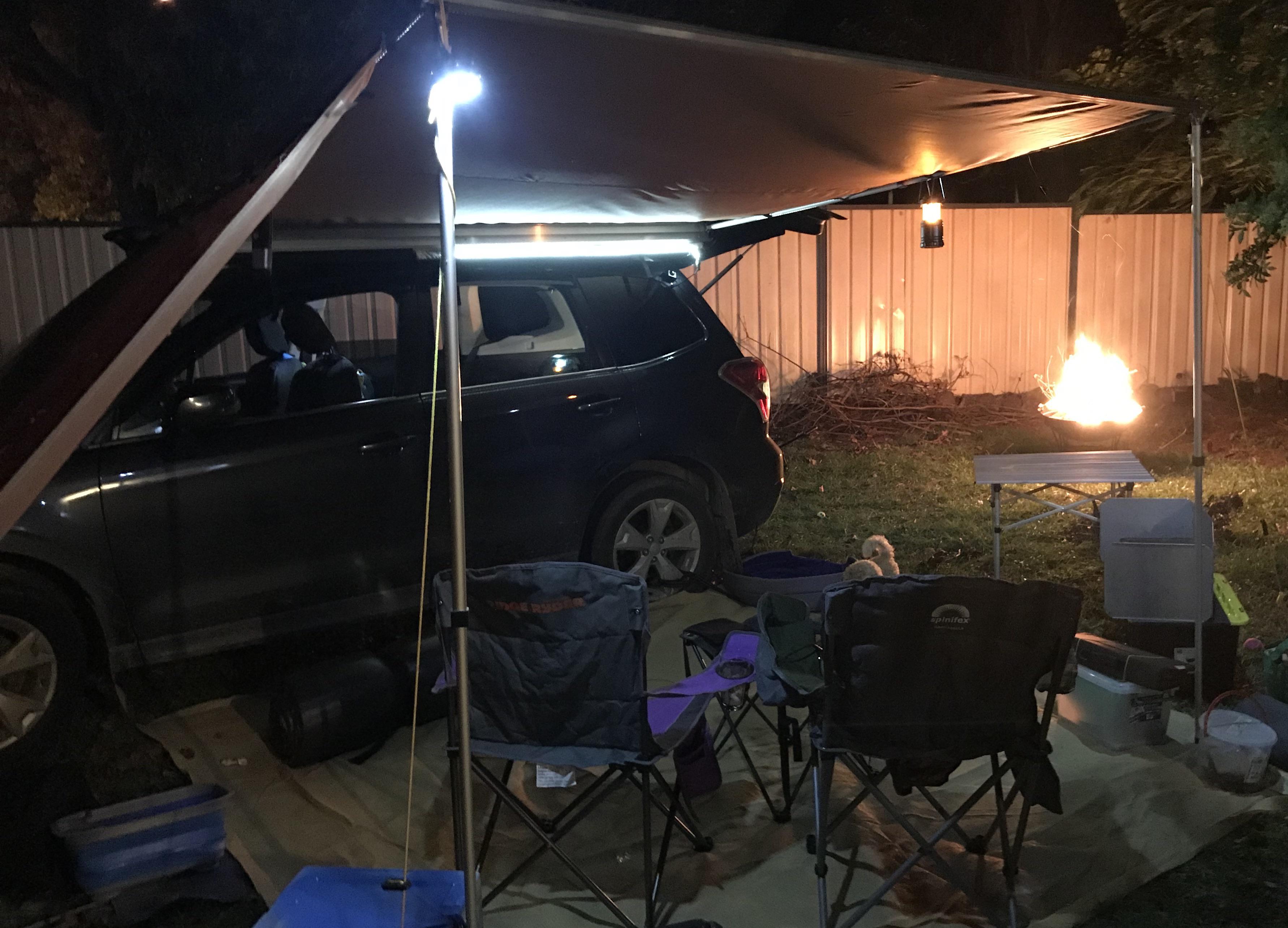 Backyard isolation camping. r/SubaruForester