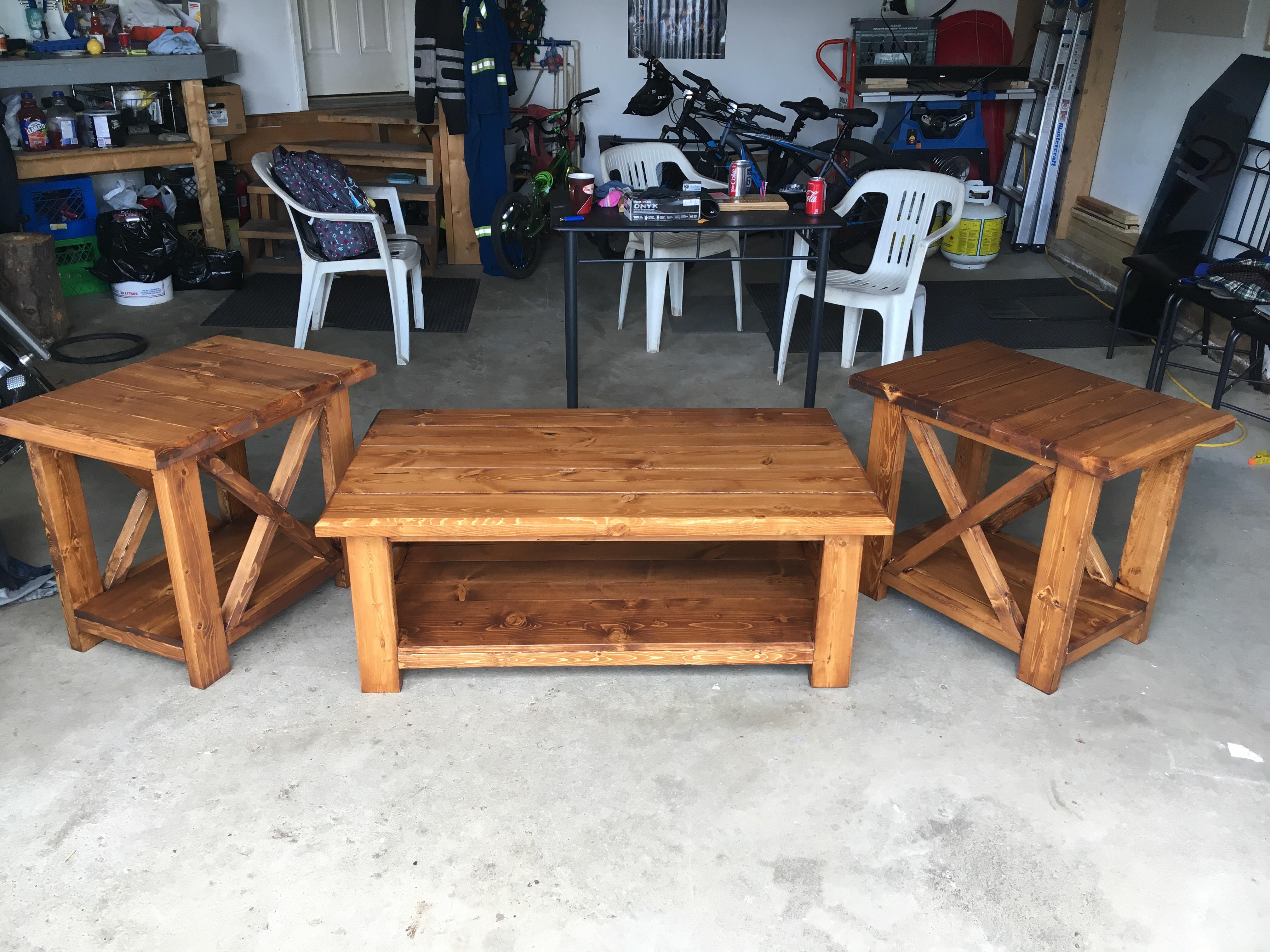 Hers my update on a previous post, after a lot of sanding, some stain