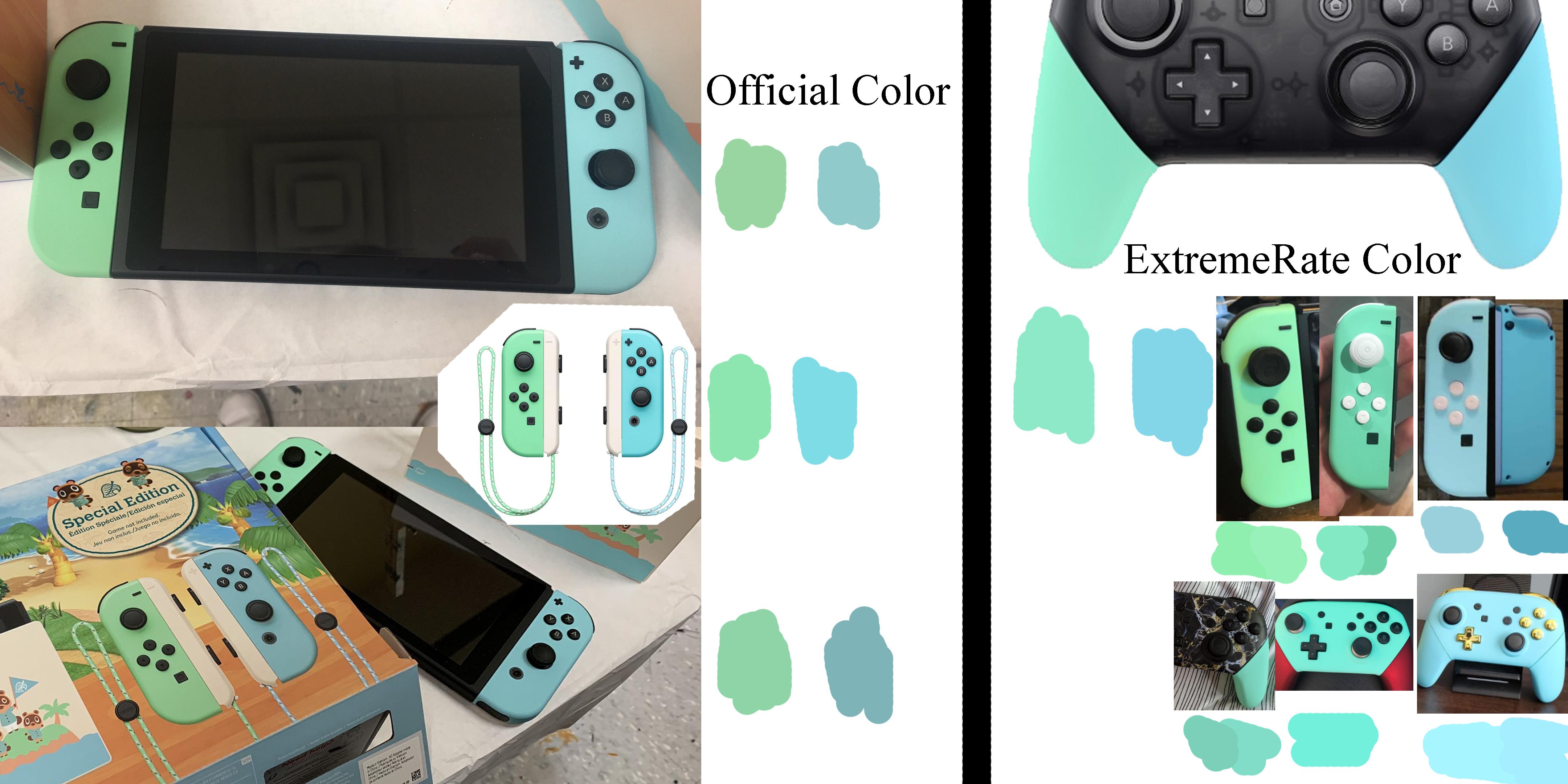 Animal Crossing SE Switch vs Extremerate colour comparison r