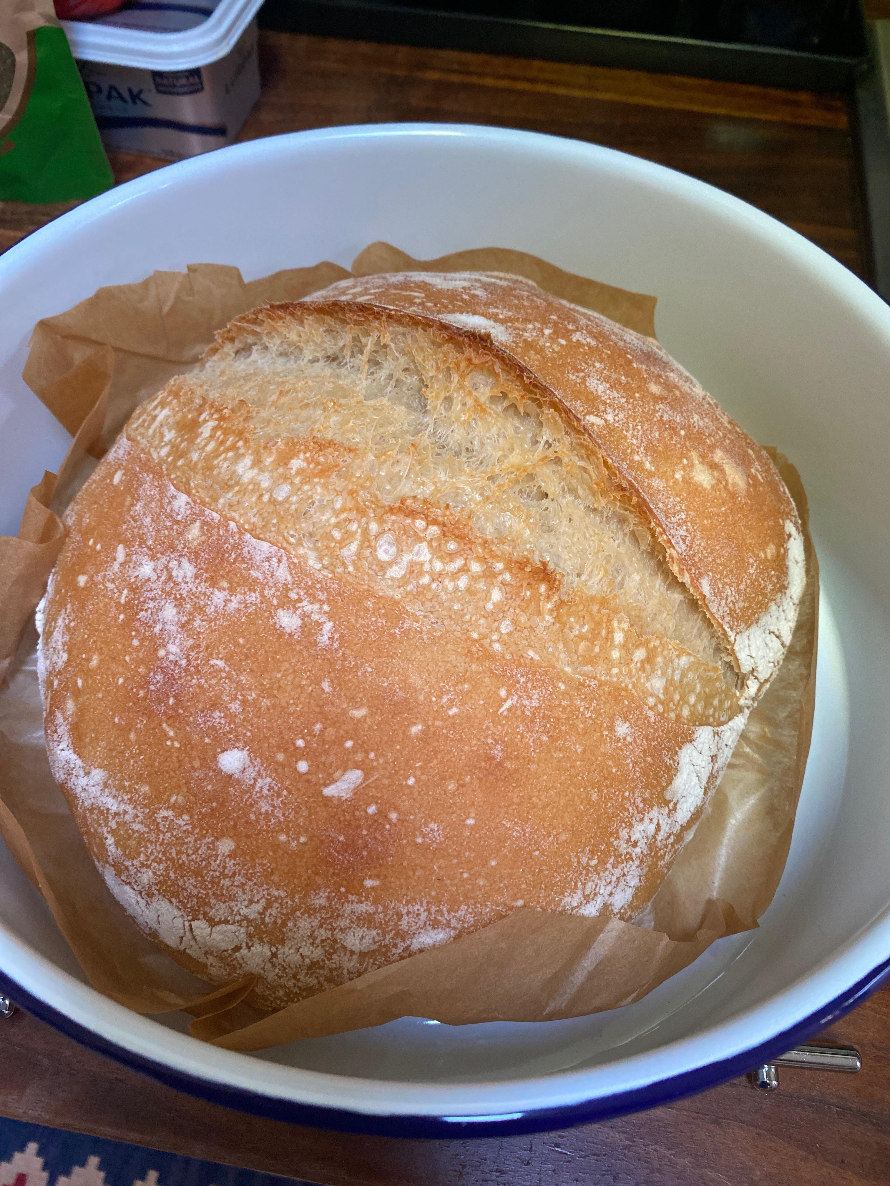 My first sourdough bread that really is perfect in my eyes. I made