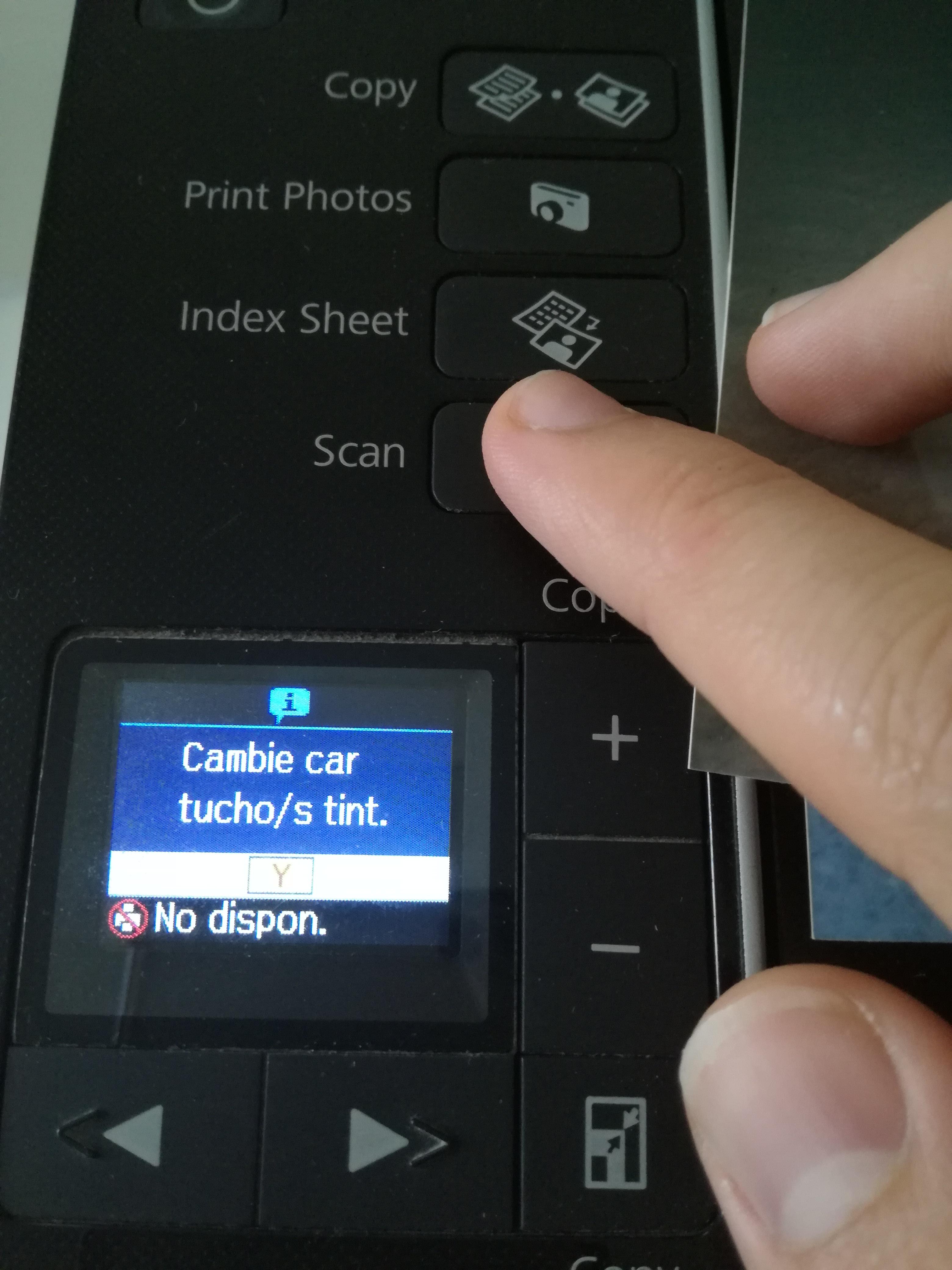 This printer won't allow you to scan without ink (xposted from /r