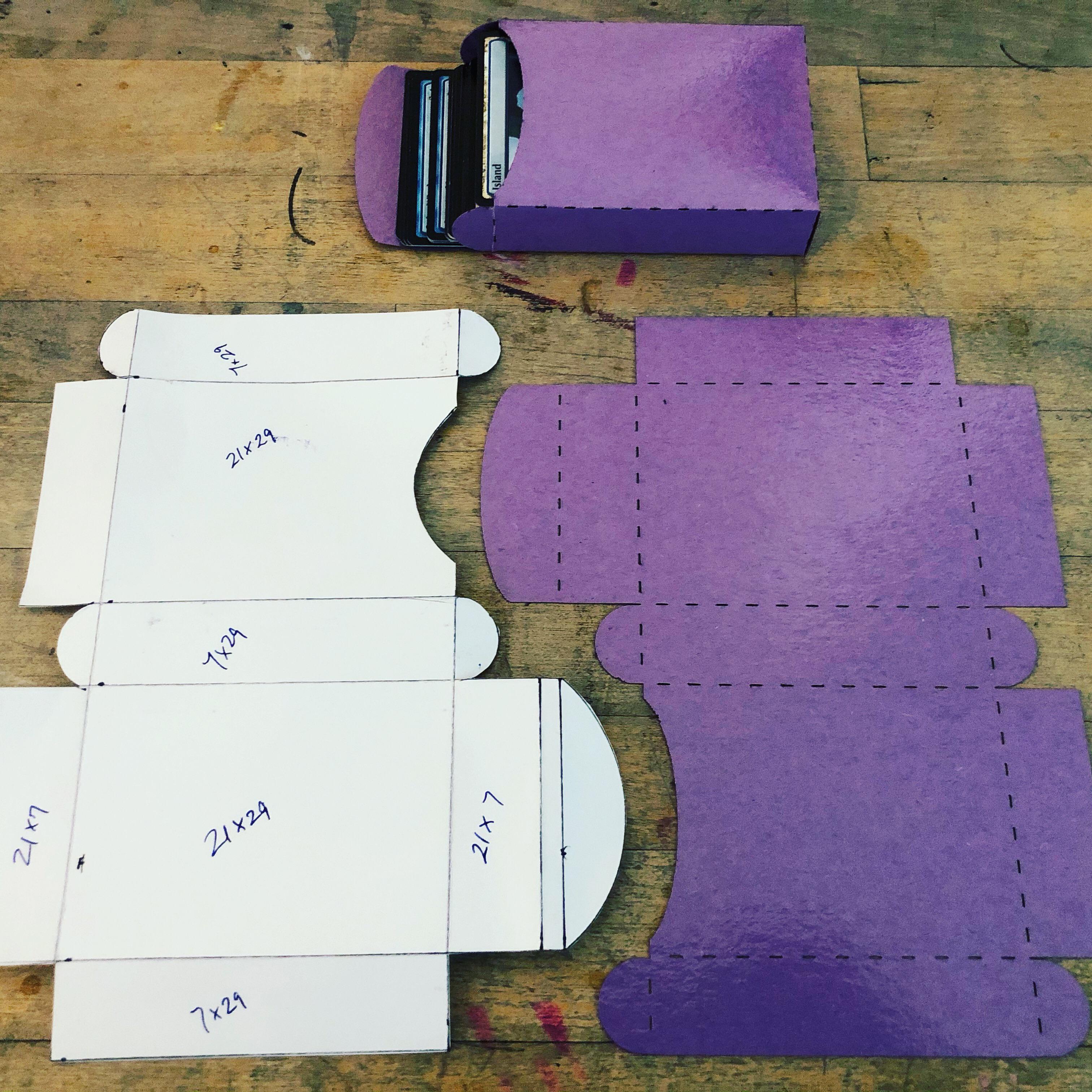 I designed a lasercut deckbox for storing practice decks for my