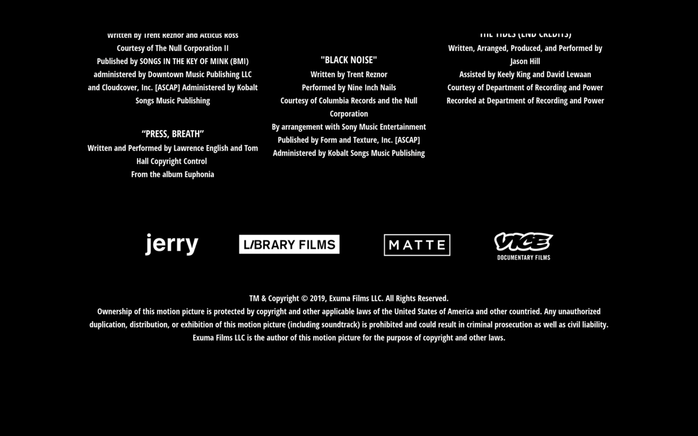 End credits of Fyre They are really trying their best to