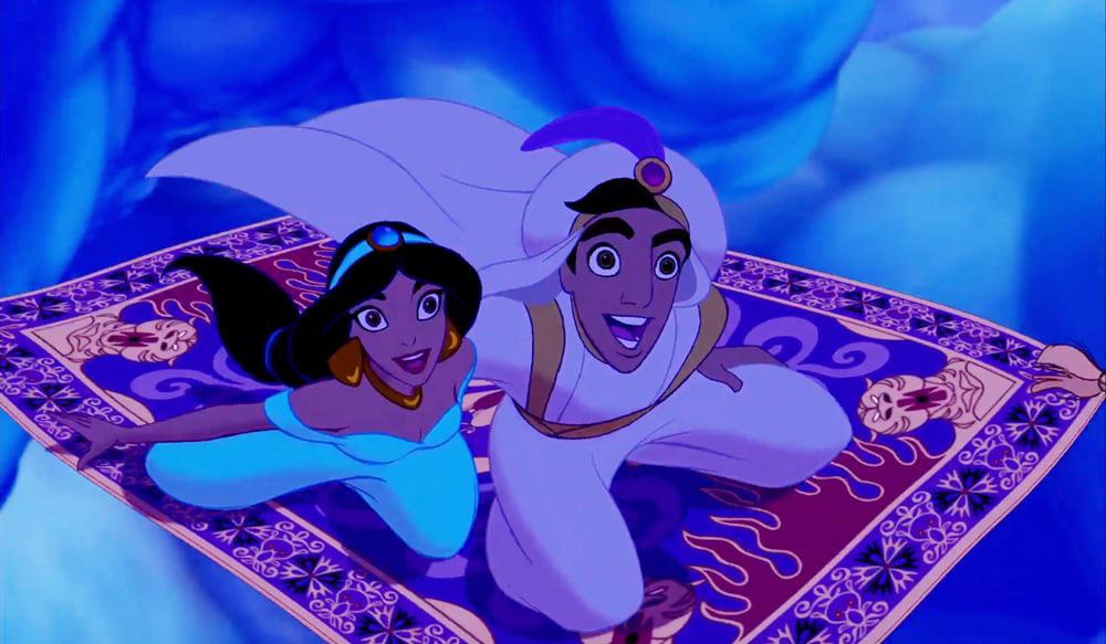 Aladdin And Jasmine On Carpet
