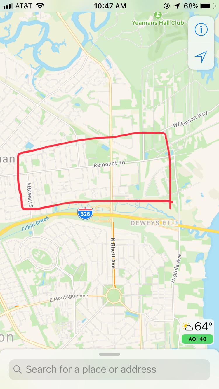 What is the area between Park Circle and Hanahan like? Would you live