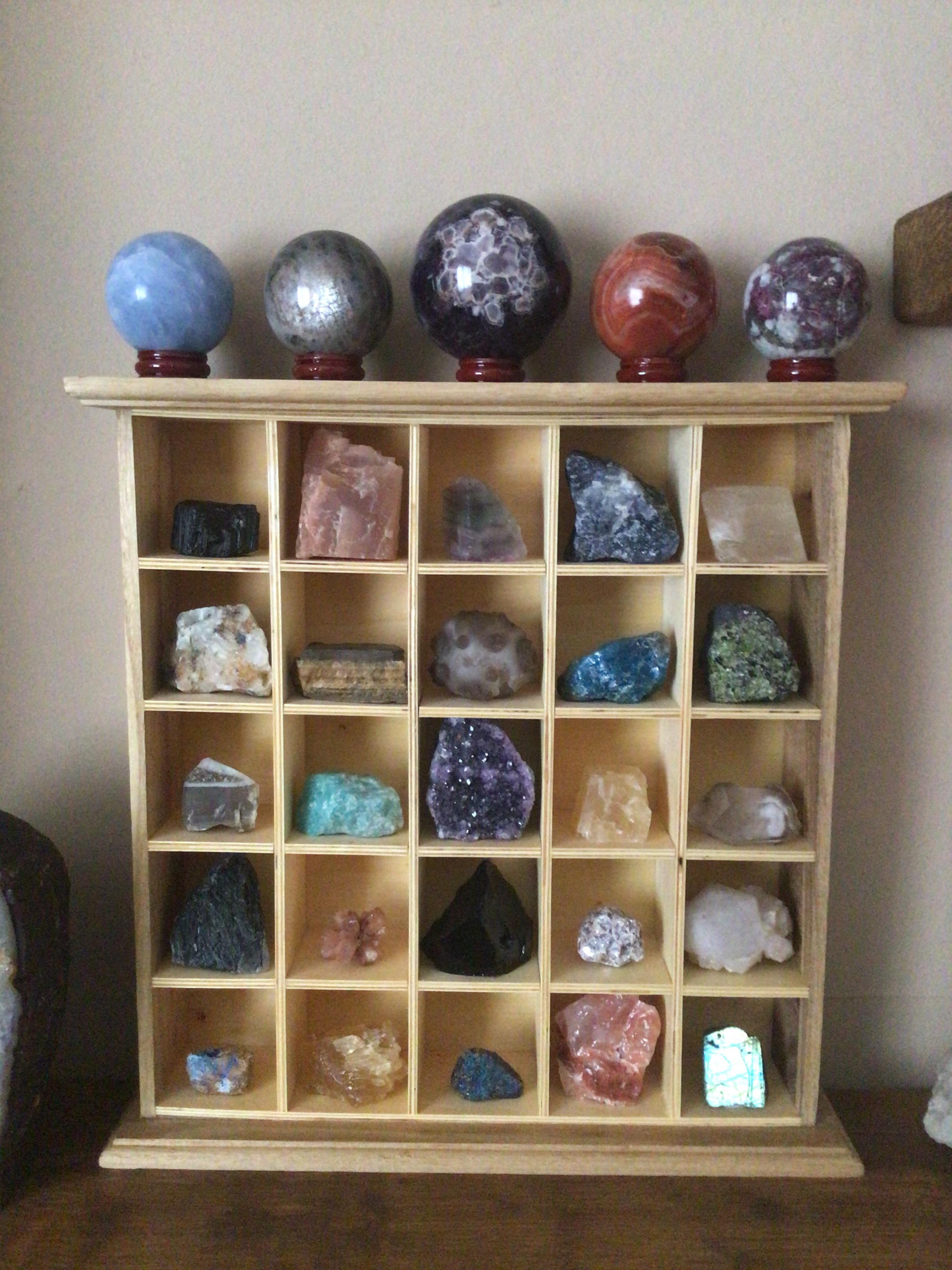 One of my crystal shelves. 😃 r/Crystals