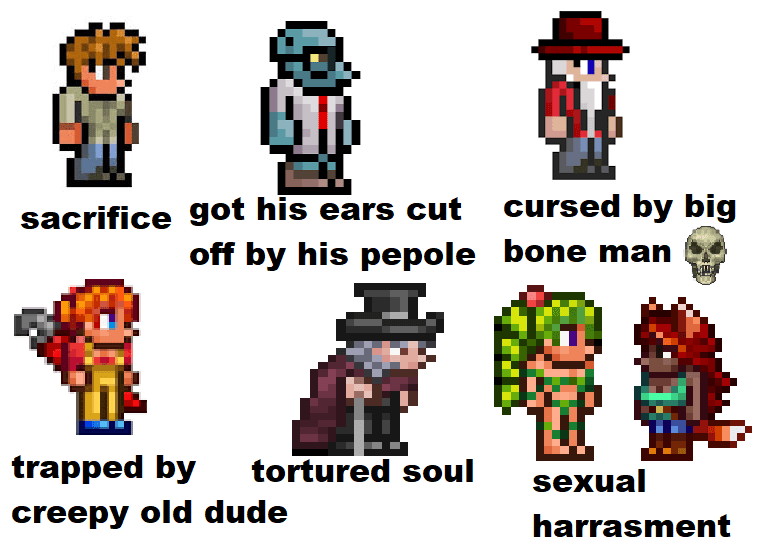 1340 best Terraria Npcs images on Pholder Terraria, Terraria Memes