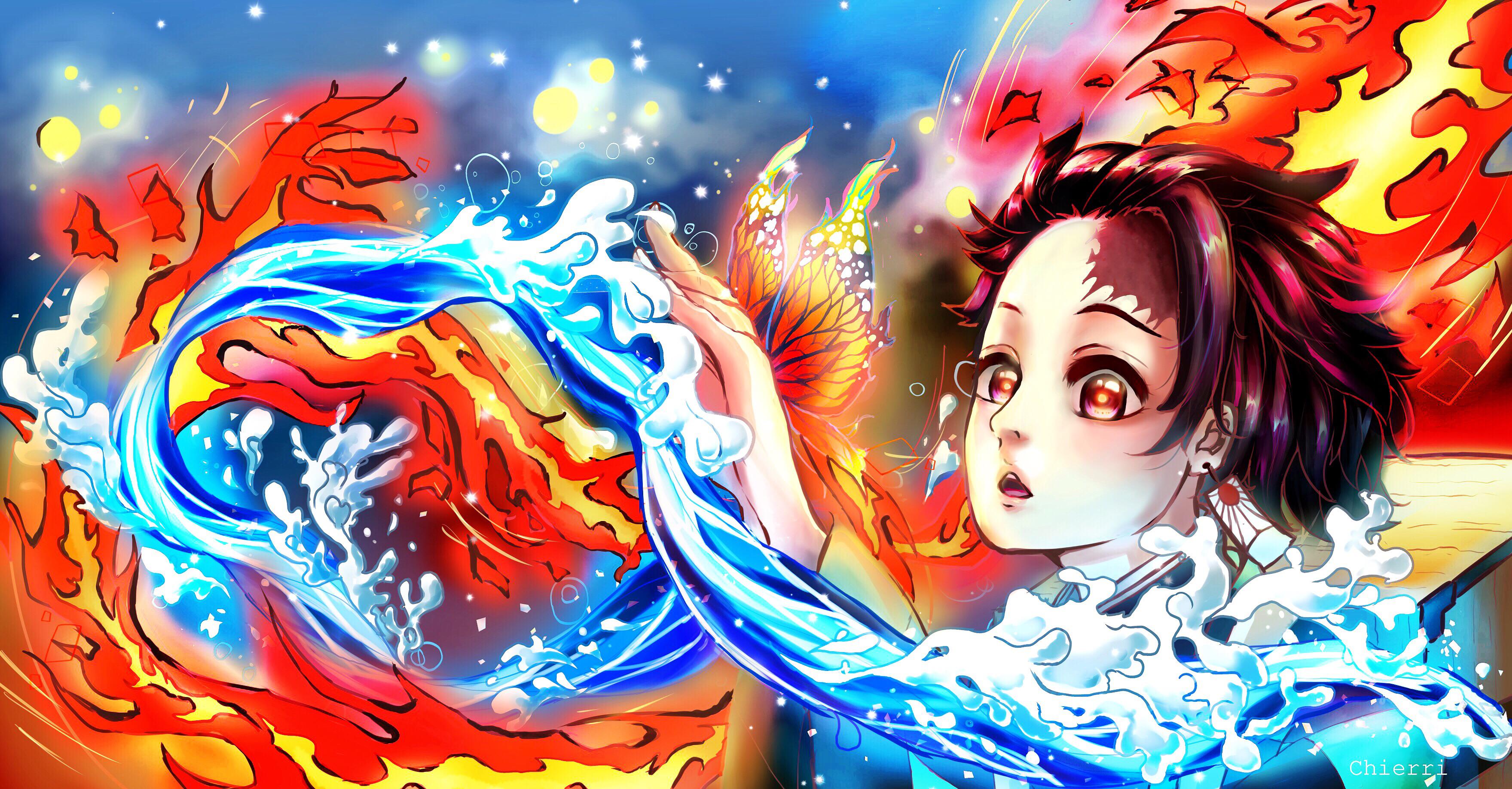 I was inspired by Episode 19 of Demon Slayer and drew this r/anime