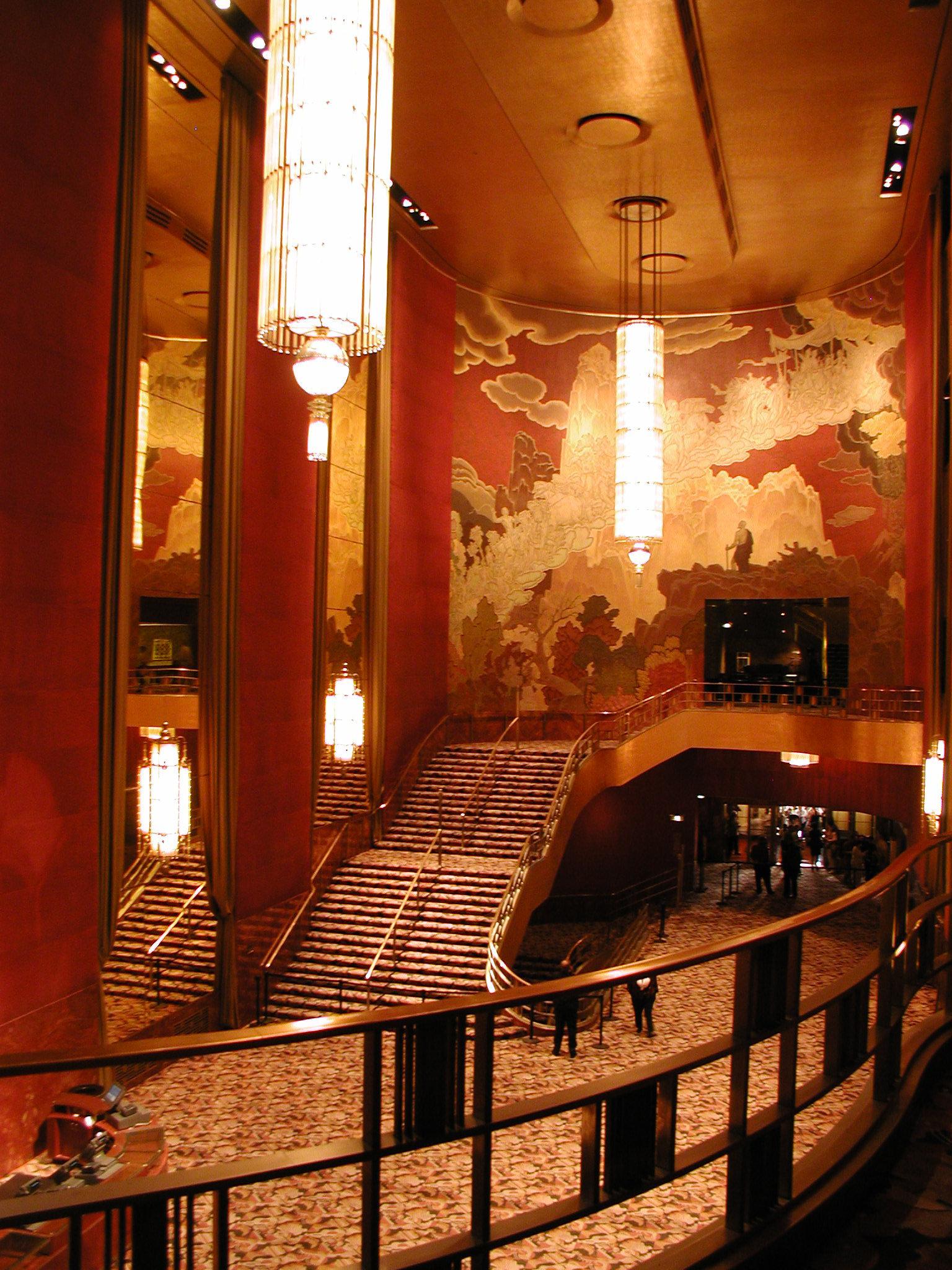 The Radio City Music Hall lobby New York, New York (Credits Steve