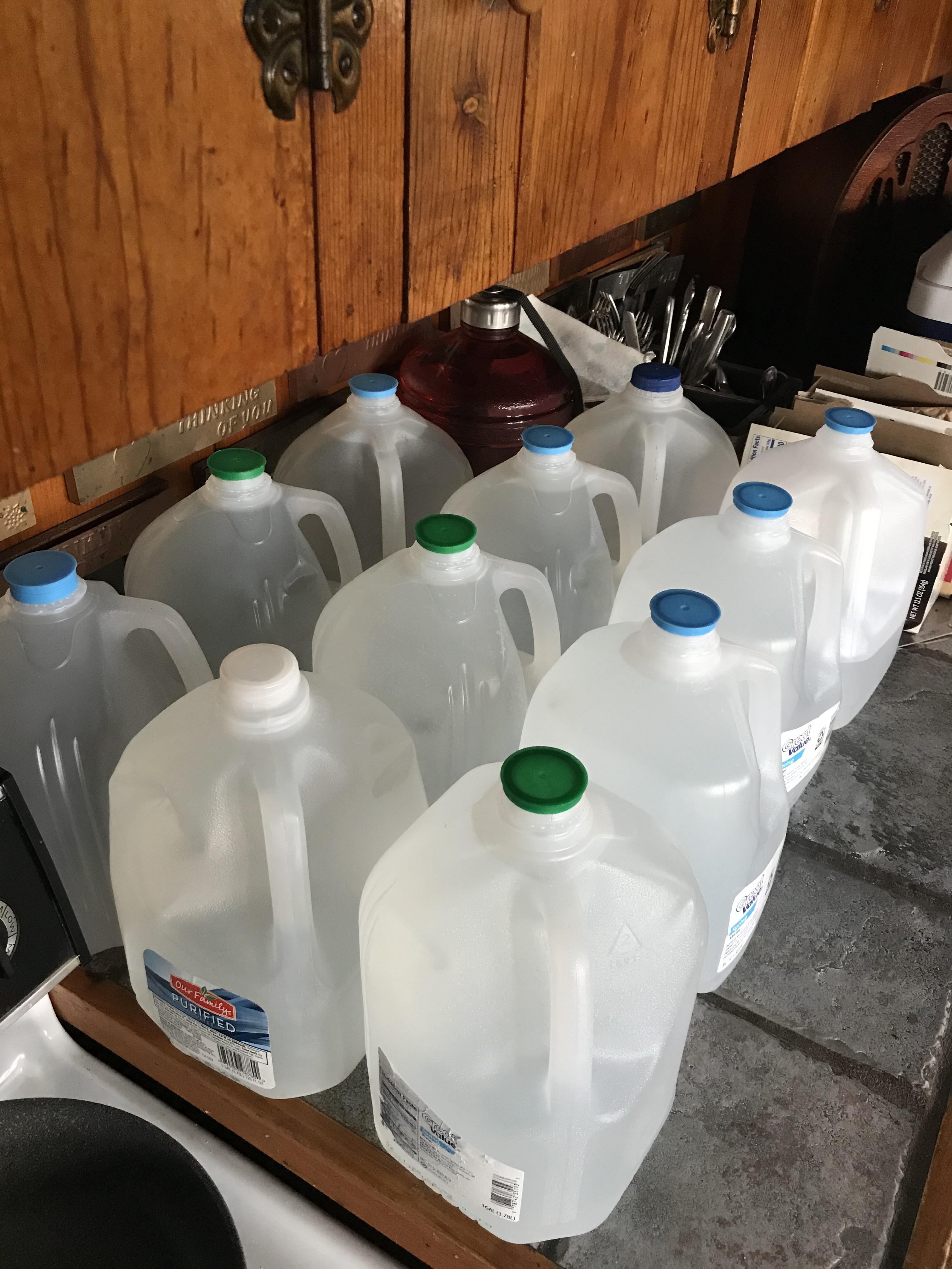 I live where the water isn’t drinkable so every week or so I drive a