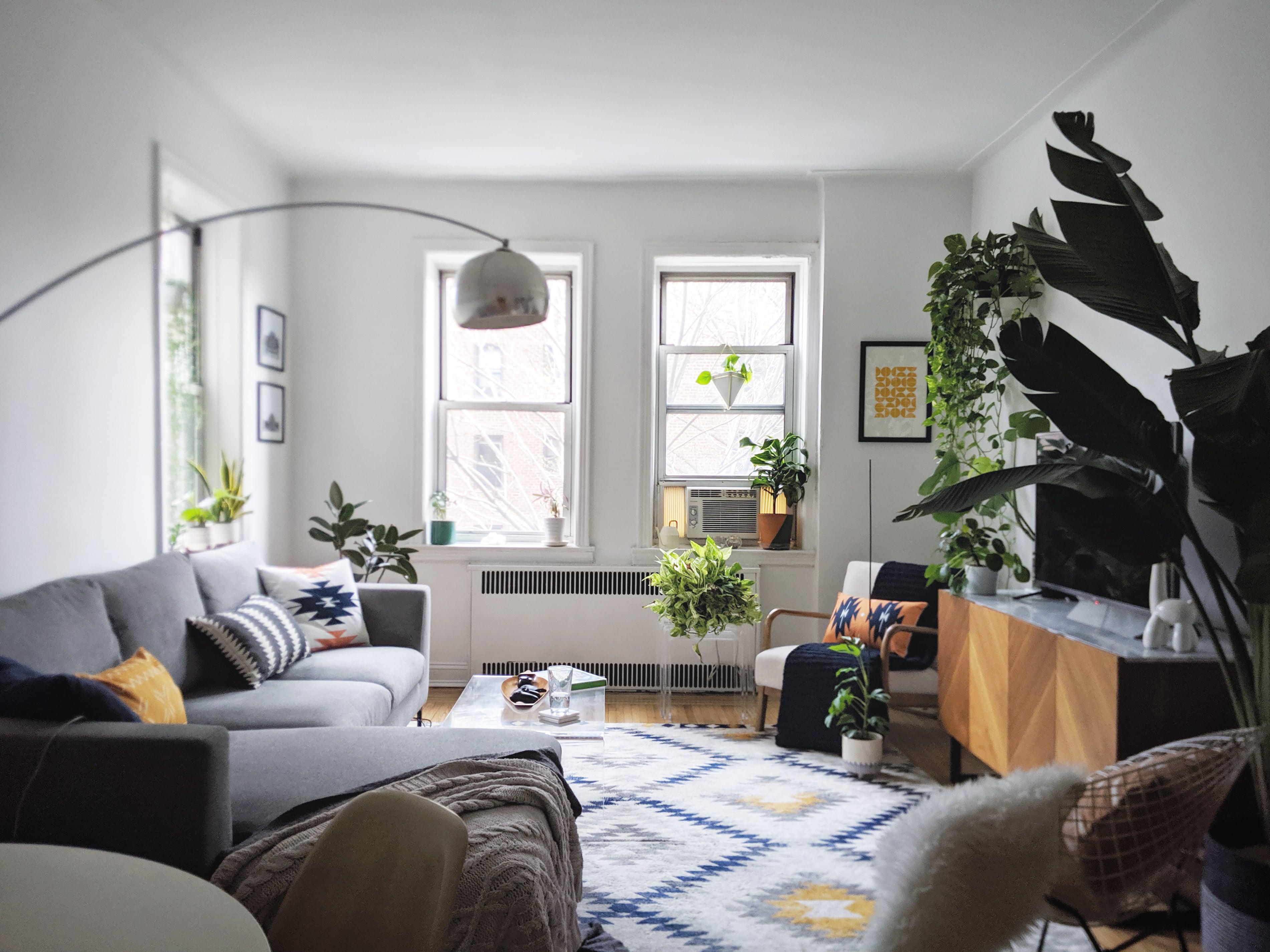 My cozy Queens living room to get through this quarantine. Wish I could