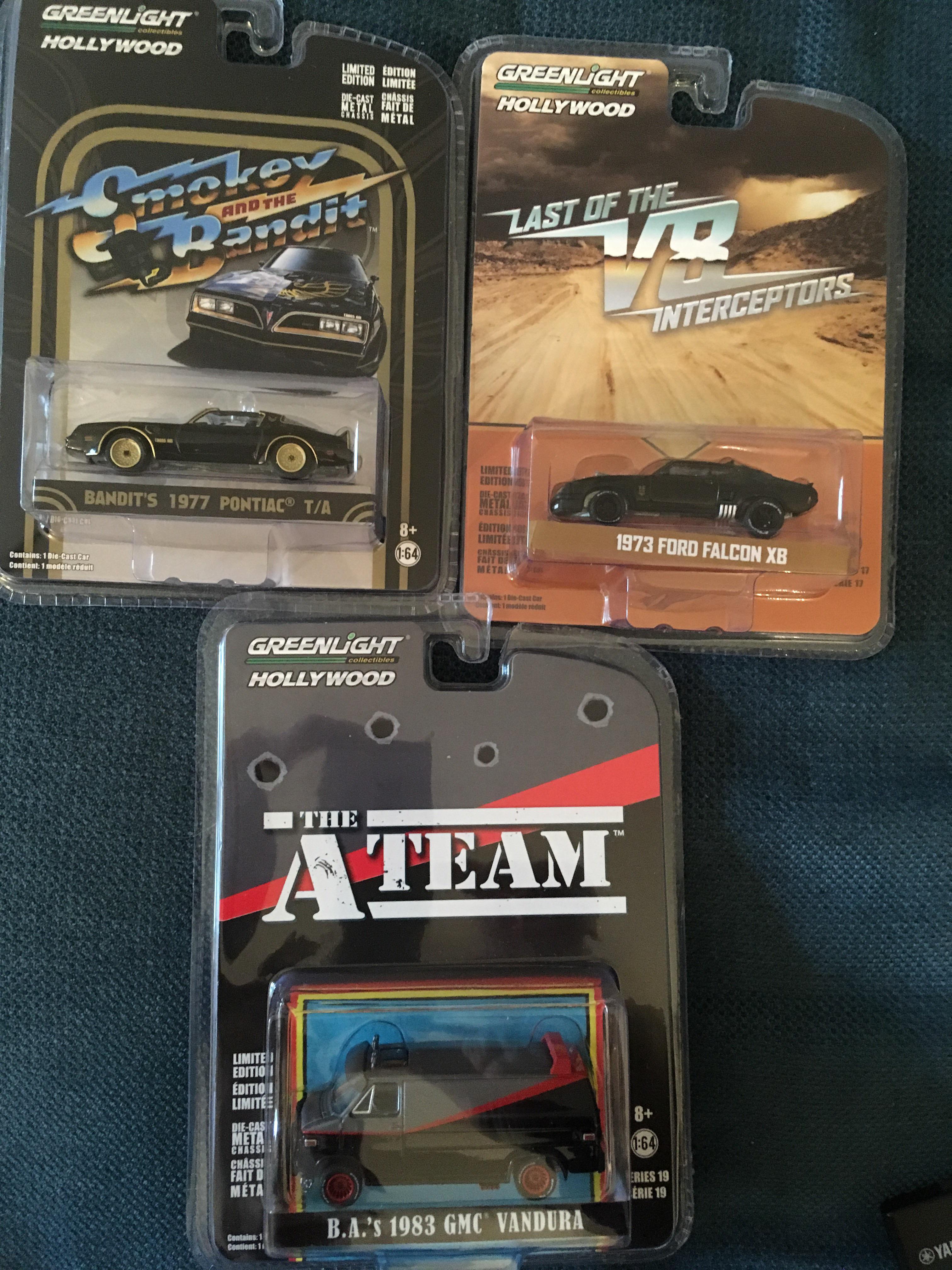 These arrived today, my first Greenlight cars! From the Hollywood