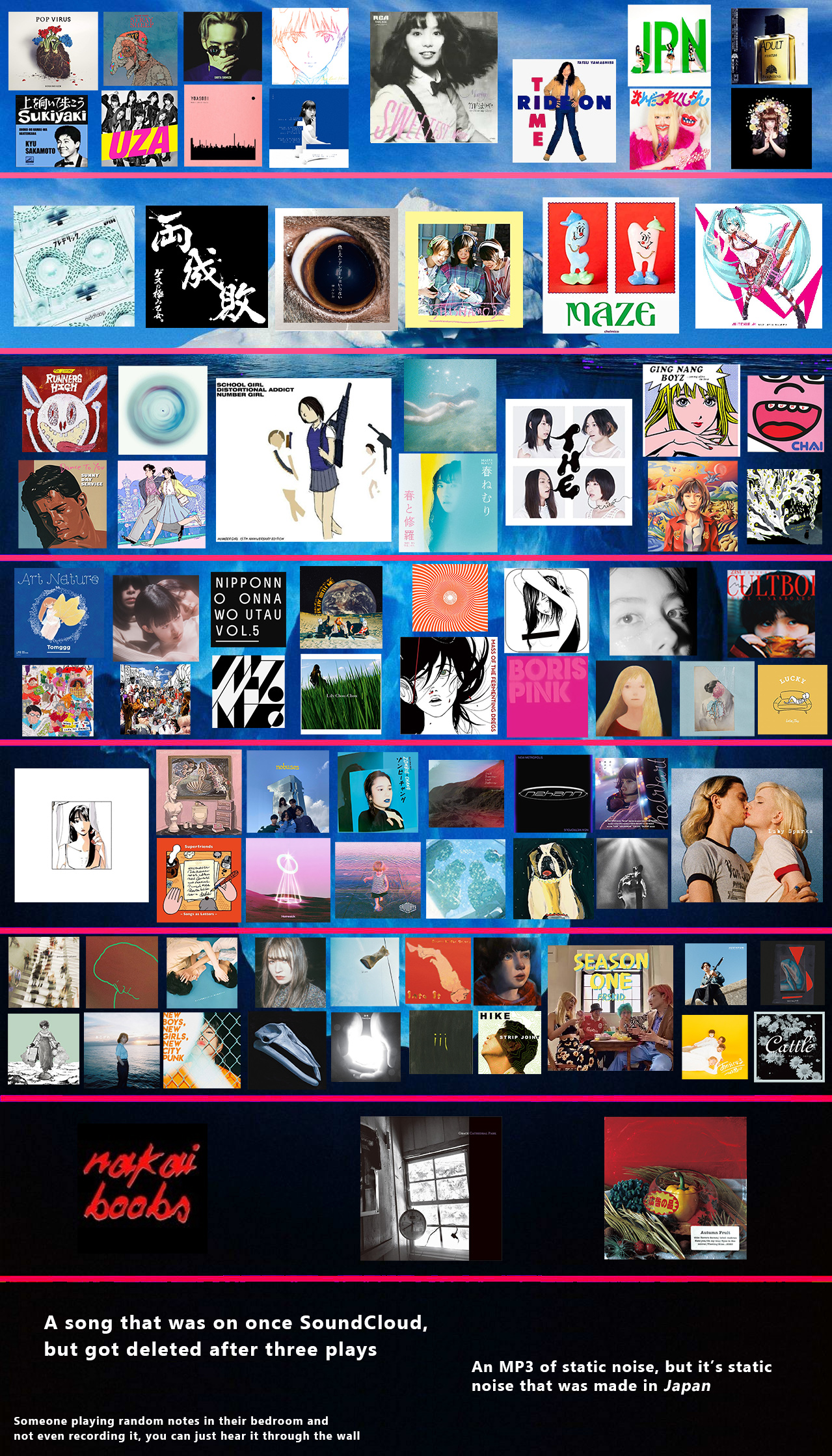 My attempt at a much deeper Japanese music iceberg (names and links in