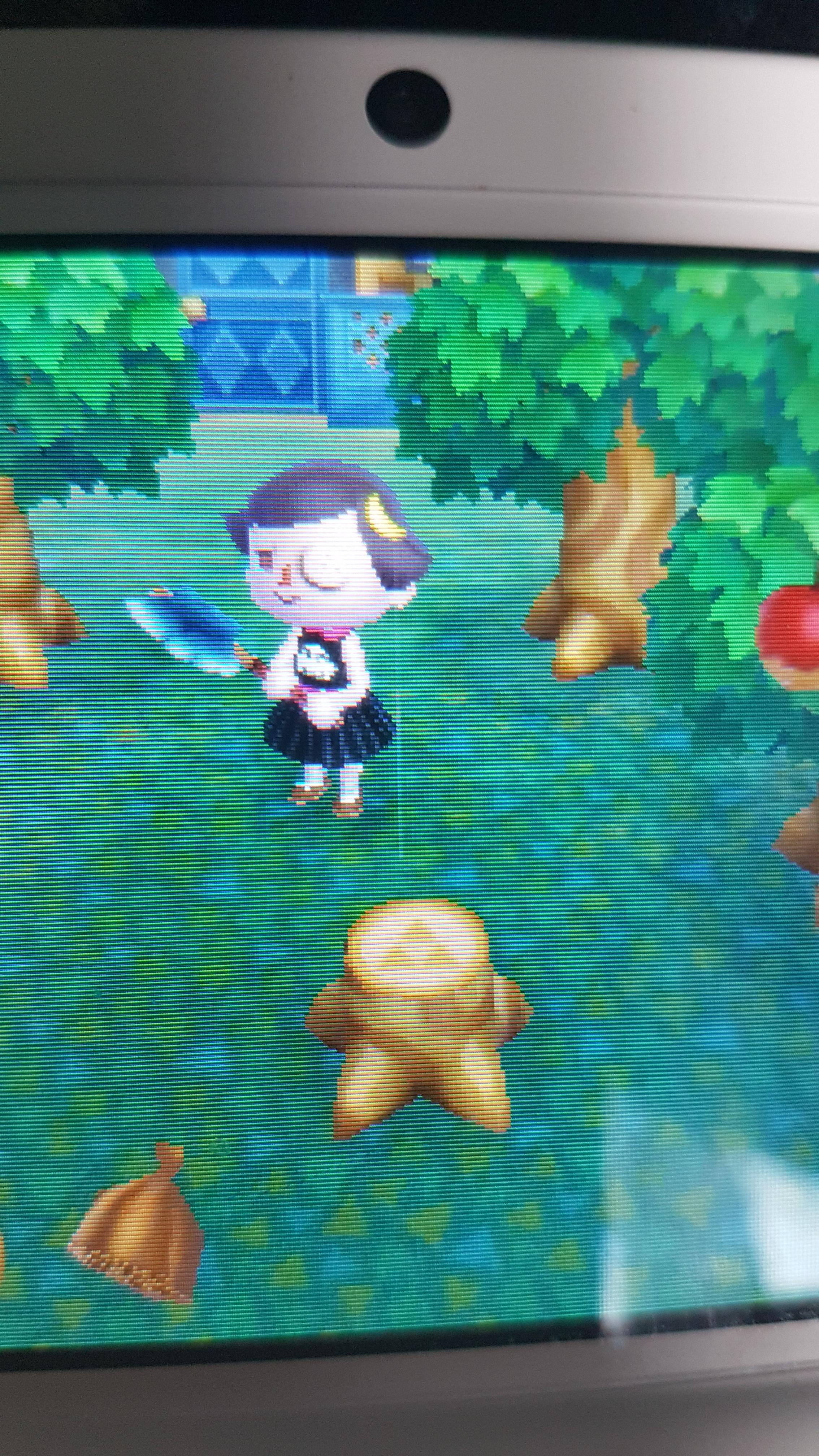 In Animal Crossing New Leaf, there Is sometimes a Triforce symbol on