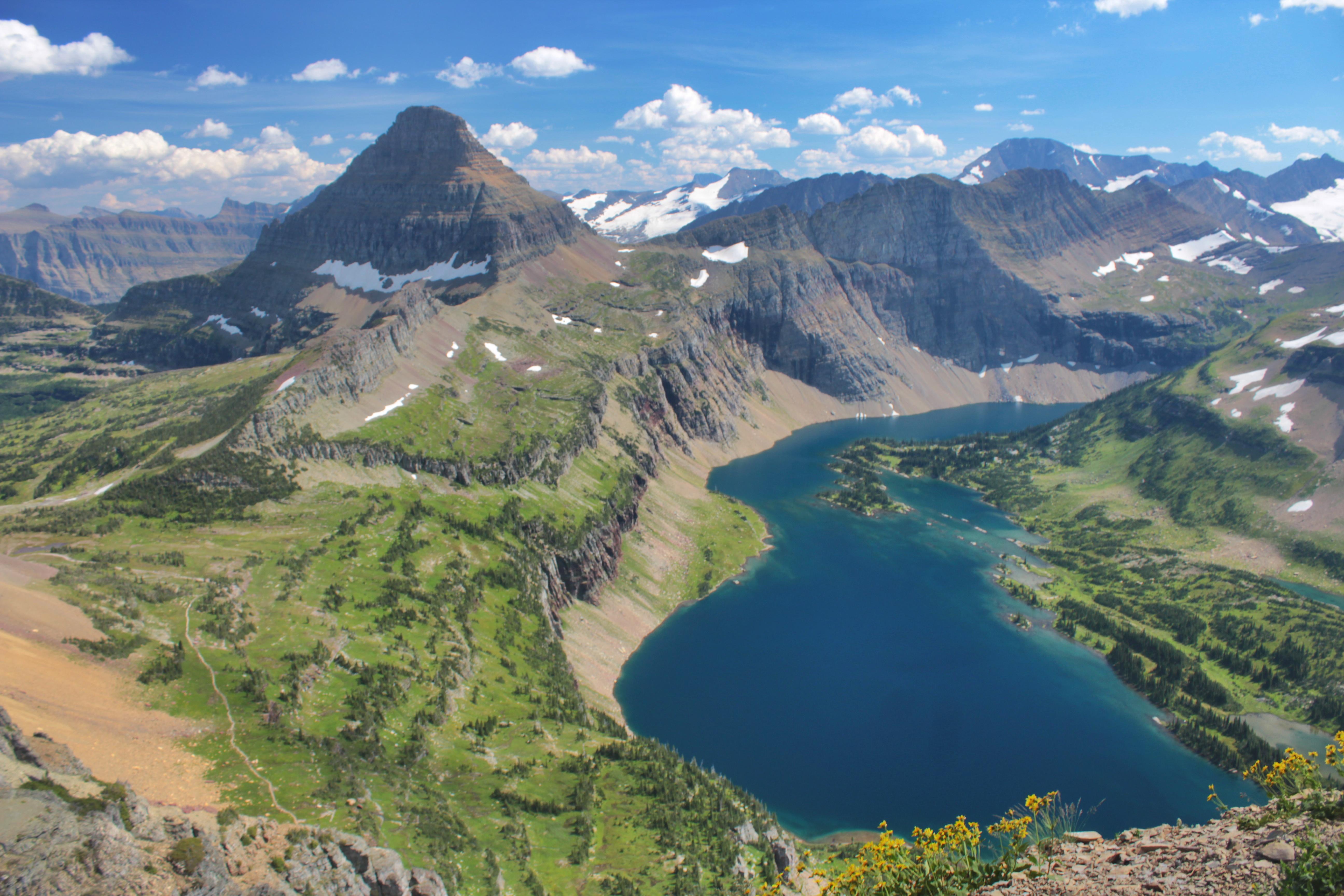 Hidden lake glacier national park gridfiln