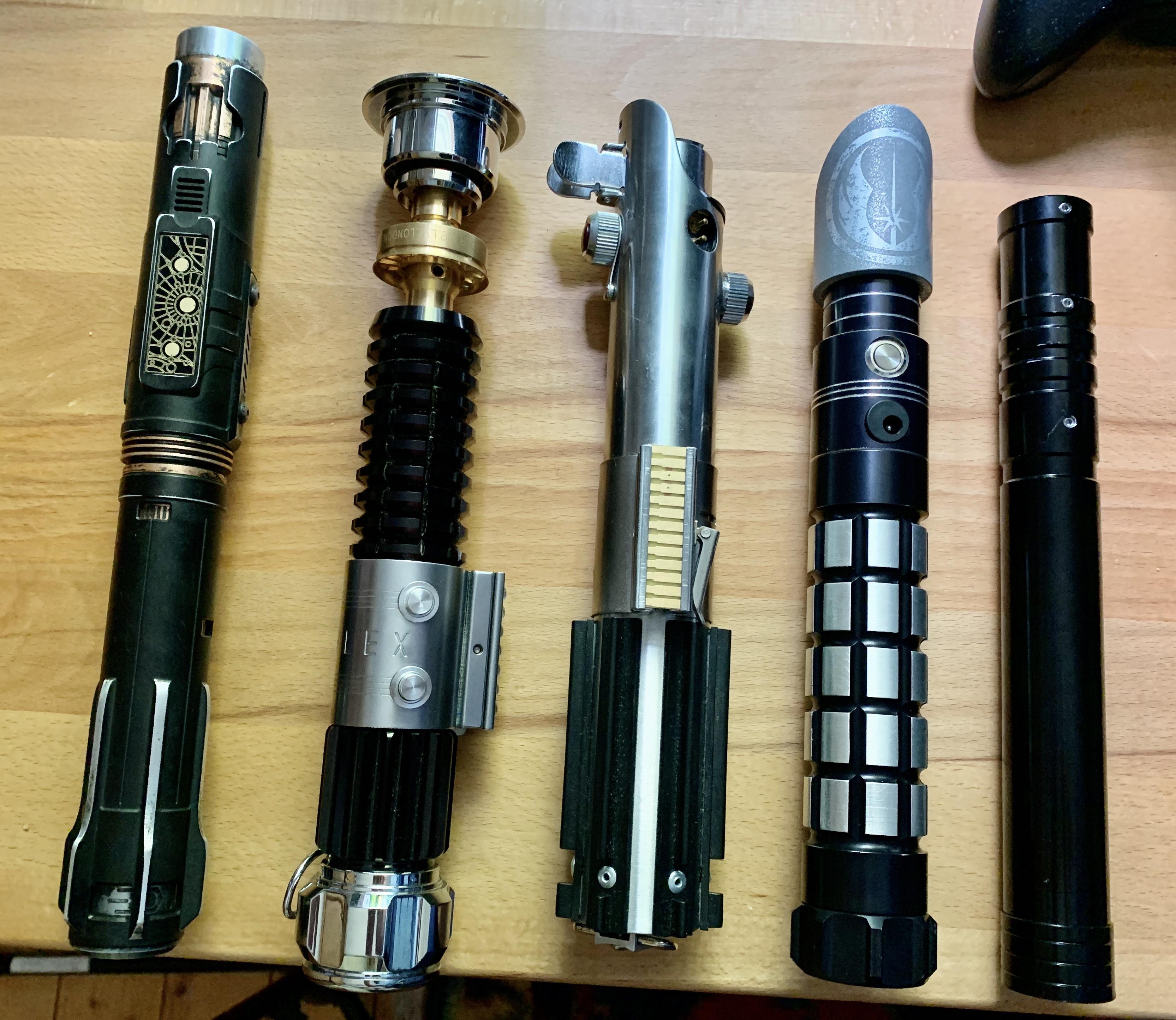 My collection! r/lightsabers