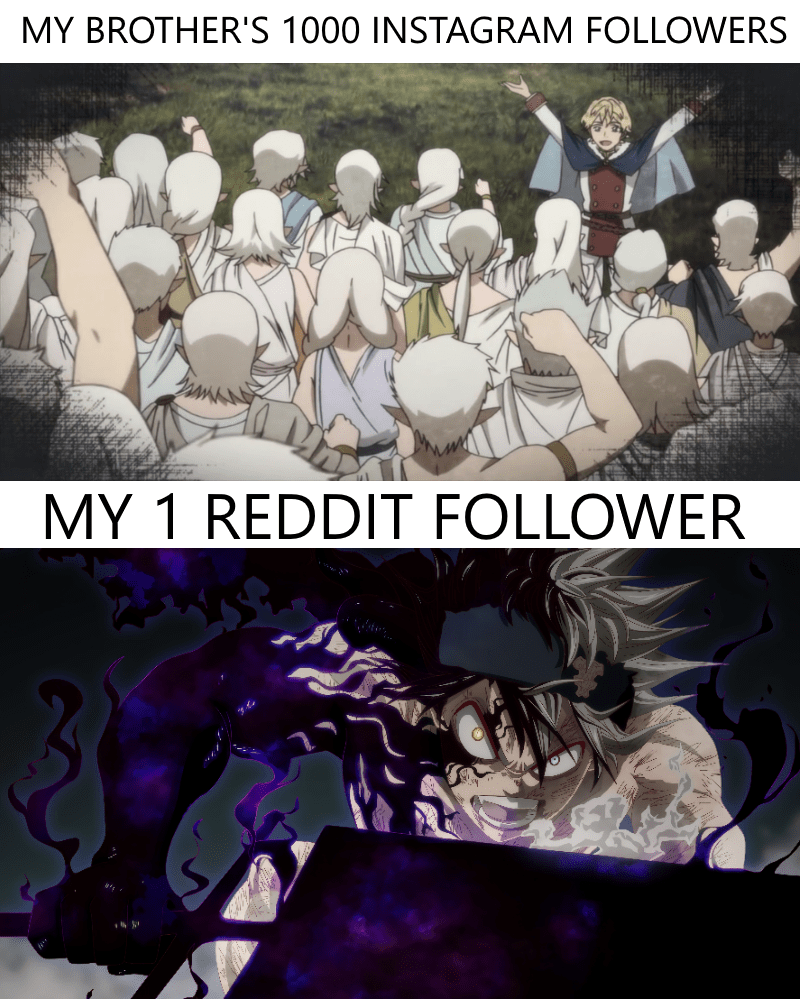 So I tried to make a Black Clover meme r/Animemes