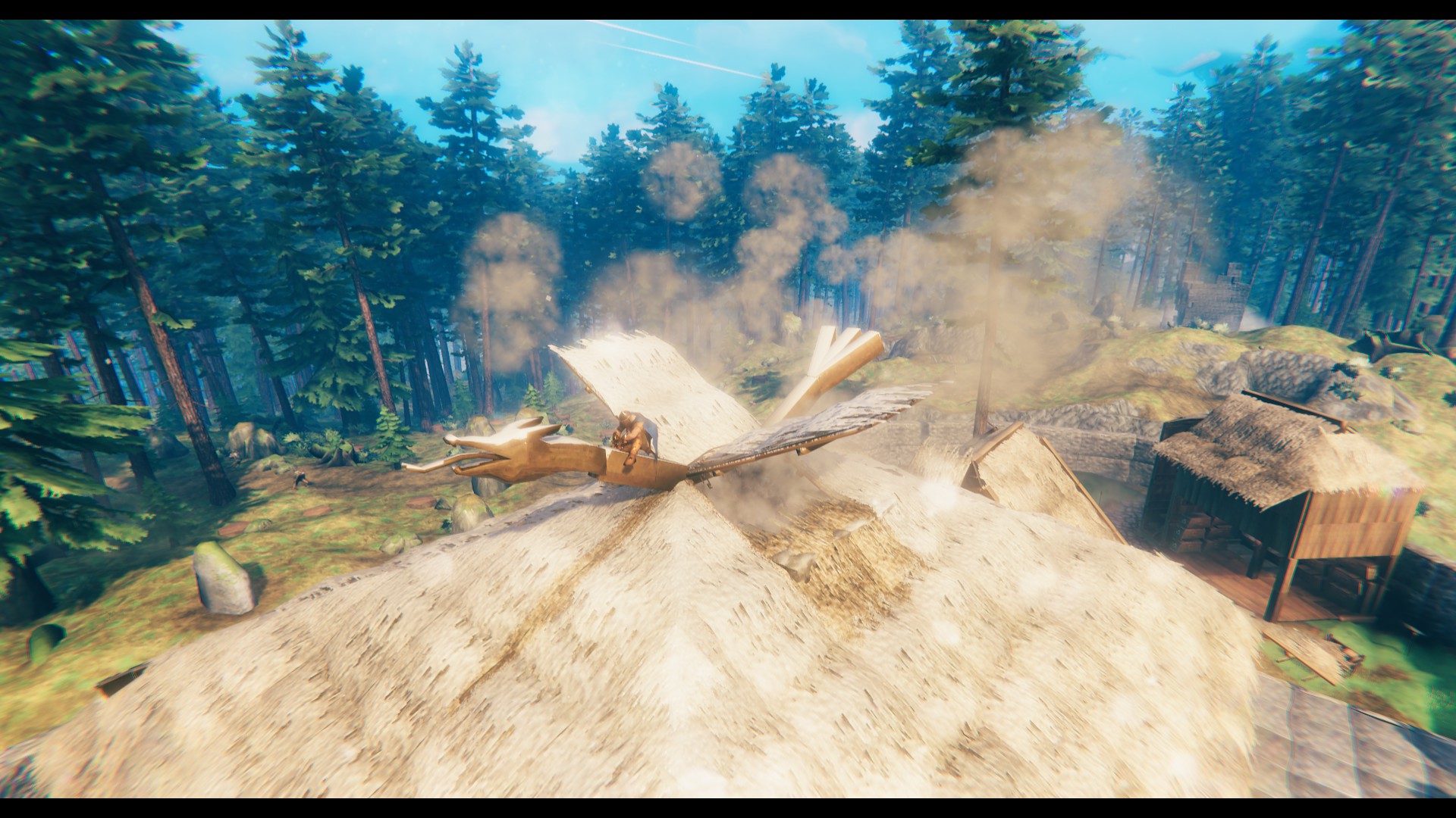 Chimney rooftop design r/valheim