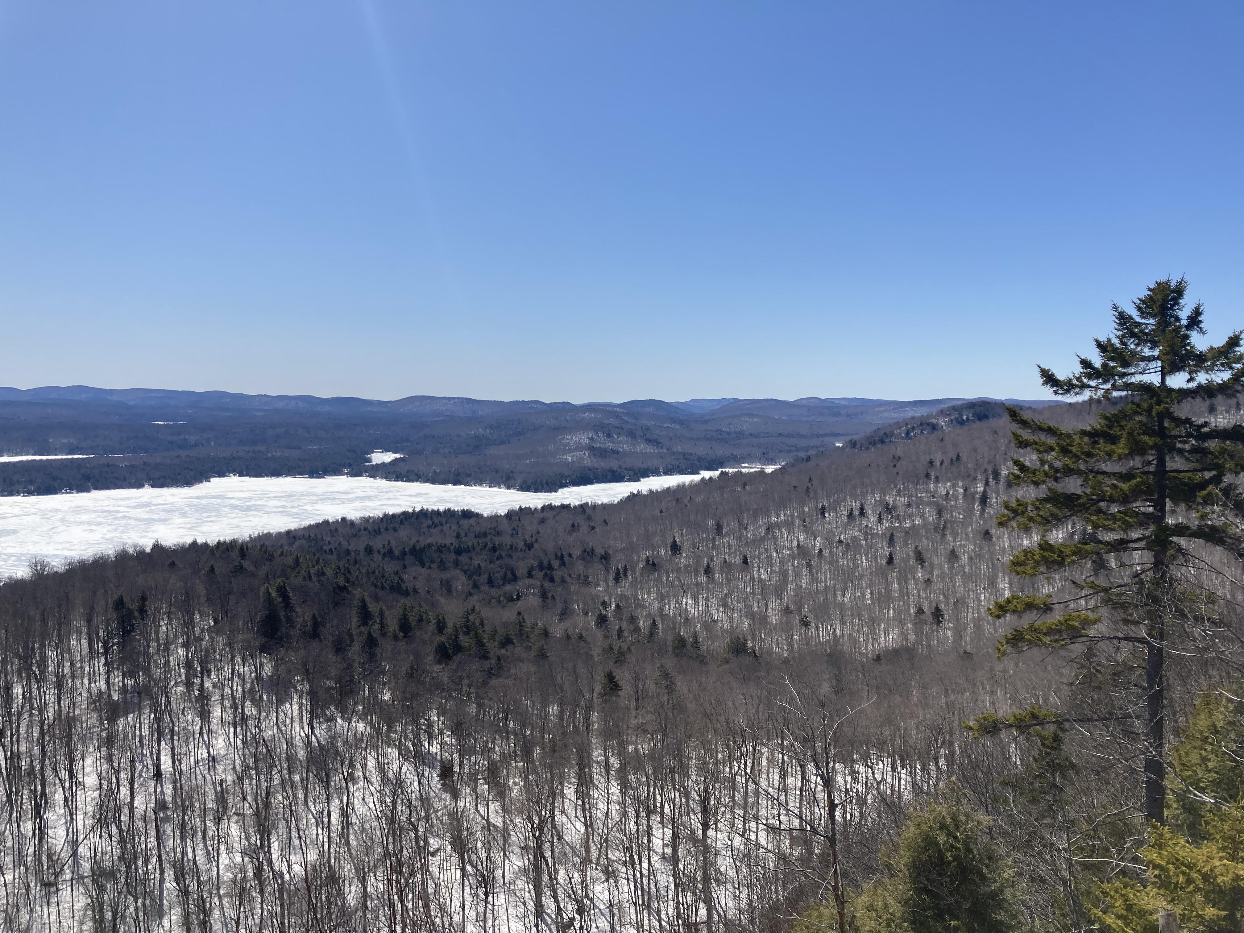 A StillFrozen Piseco Lake in Mid50s Weather r/Adirondacks