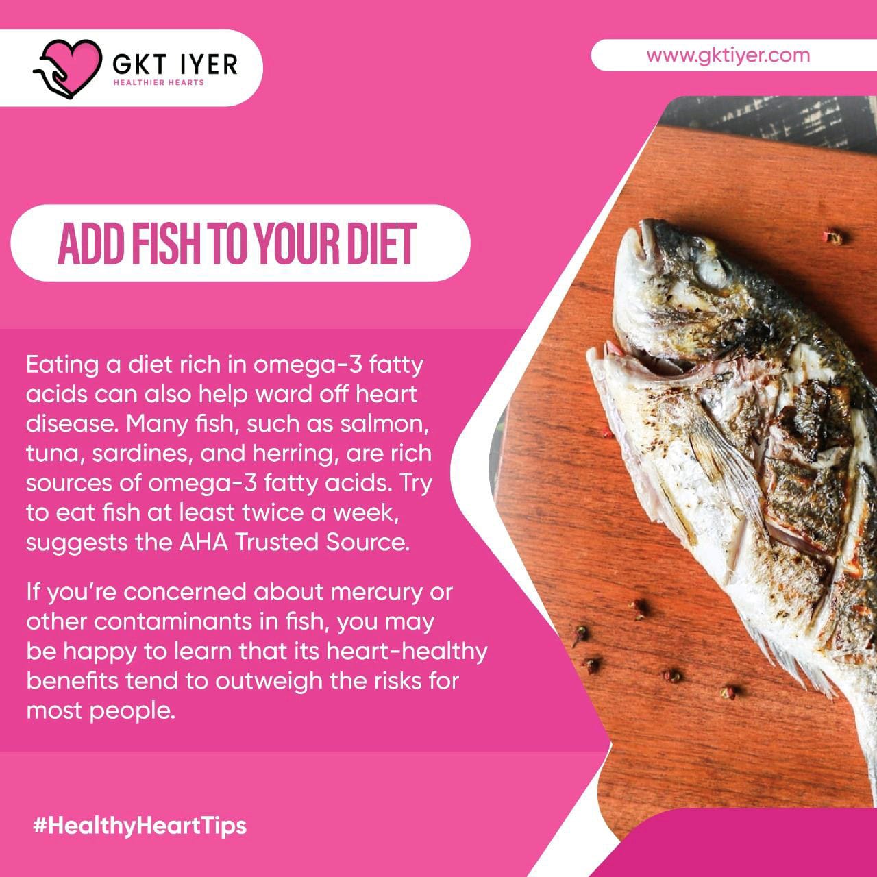 Fish is a terrific protein source, packed with vitamins like A, D and B12, and minerals like
