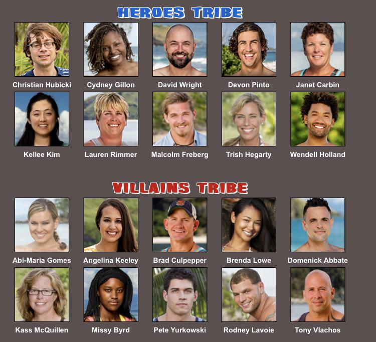 Heroes vs Villains 2. Thoughts? survivor