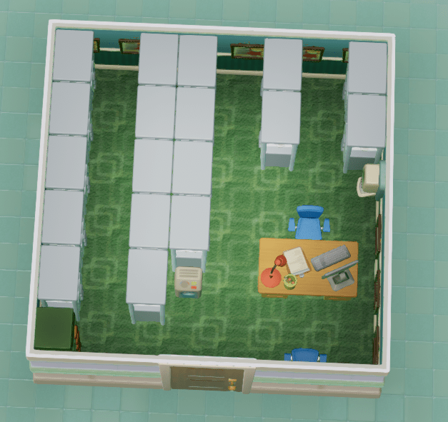 Just a cozy 3x3 GP with 18 Medicine Hand Sanitizer, and Temp