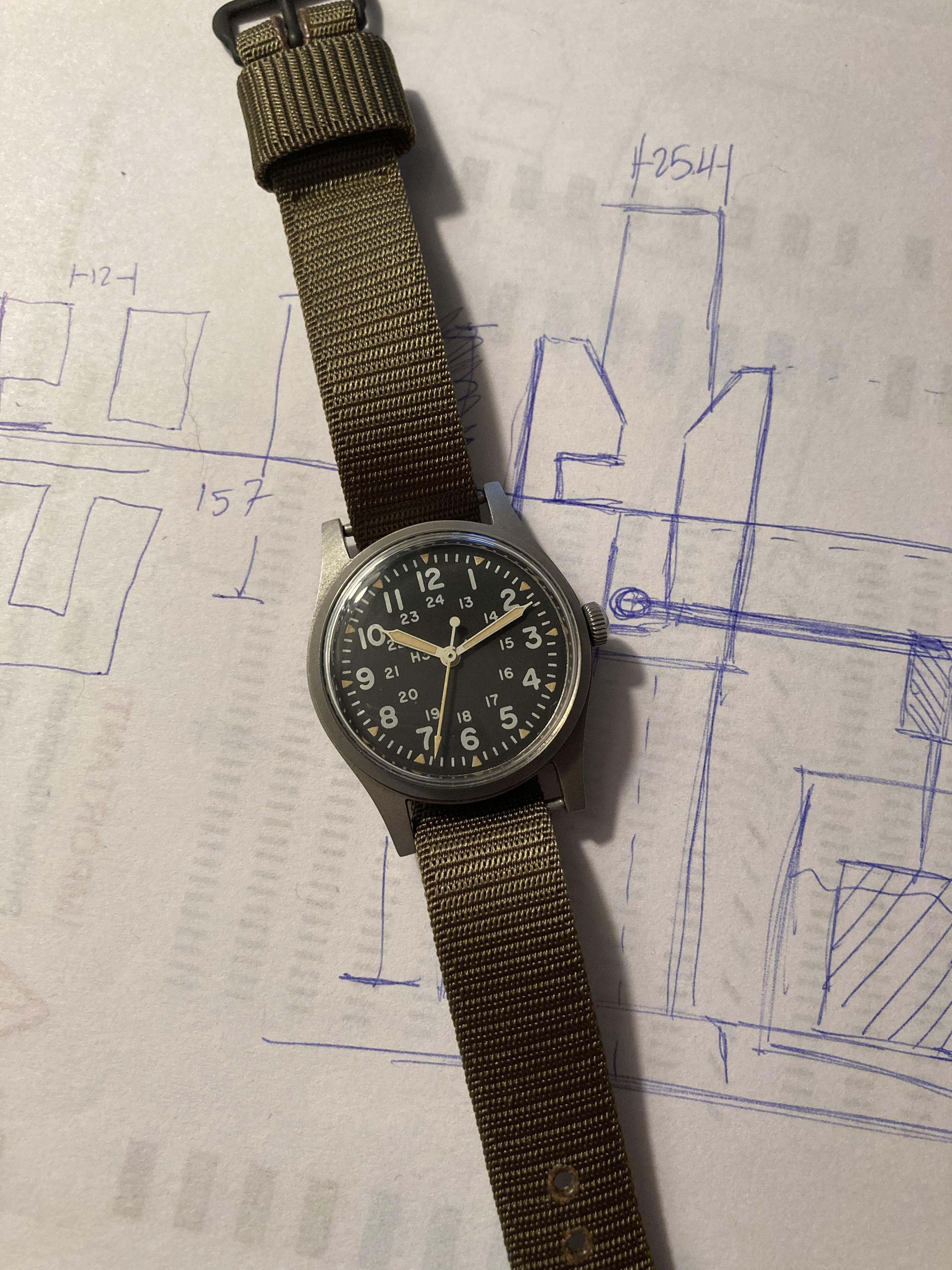 [WTS] Hamilton Military Watch, Wrist General Purpose, Serviced Reduced