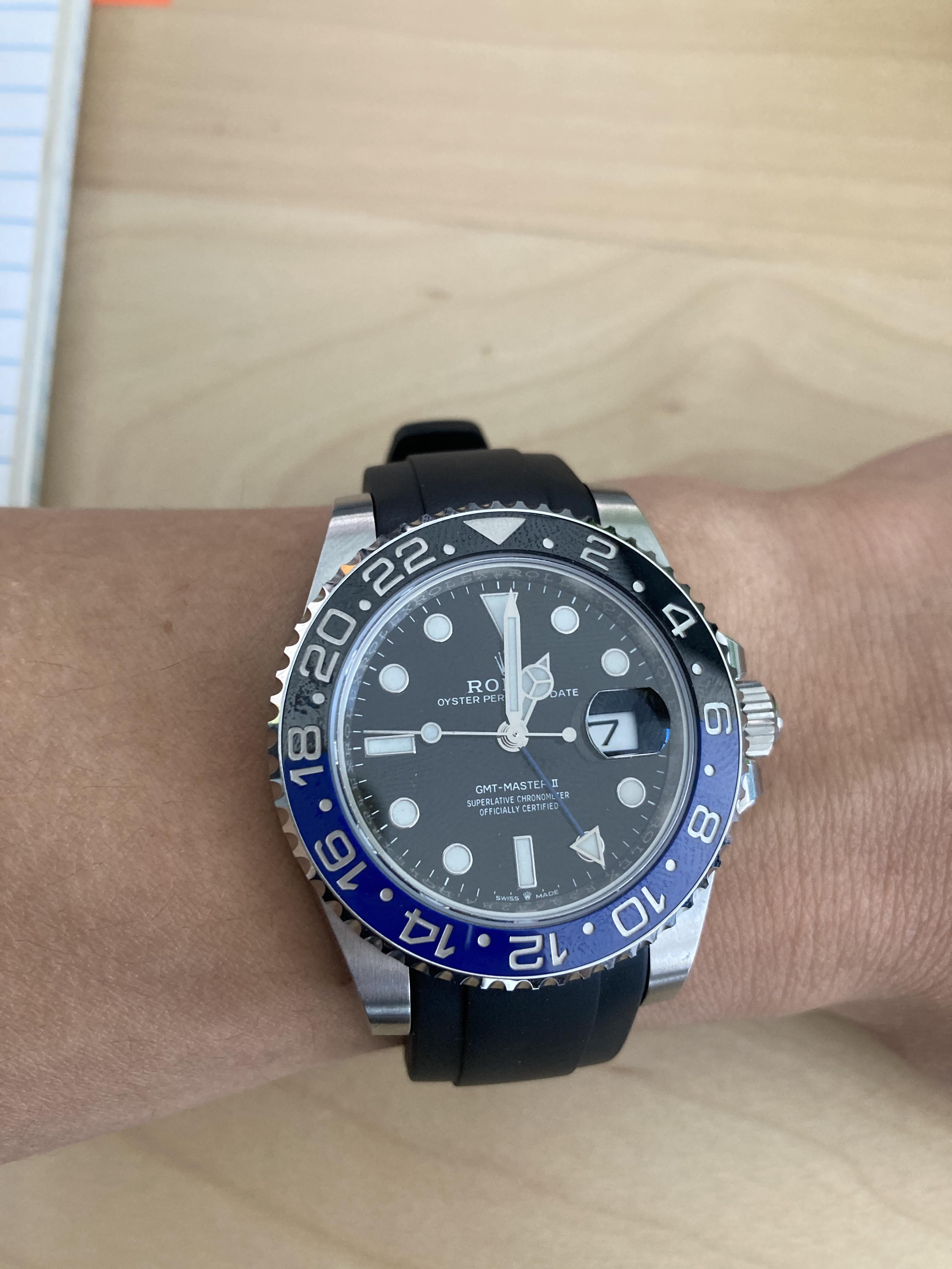 Batman on Everest Rubber strap! r/rolex