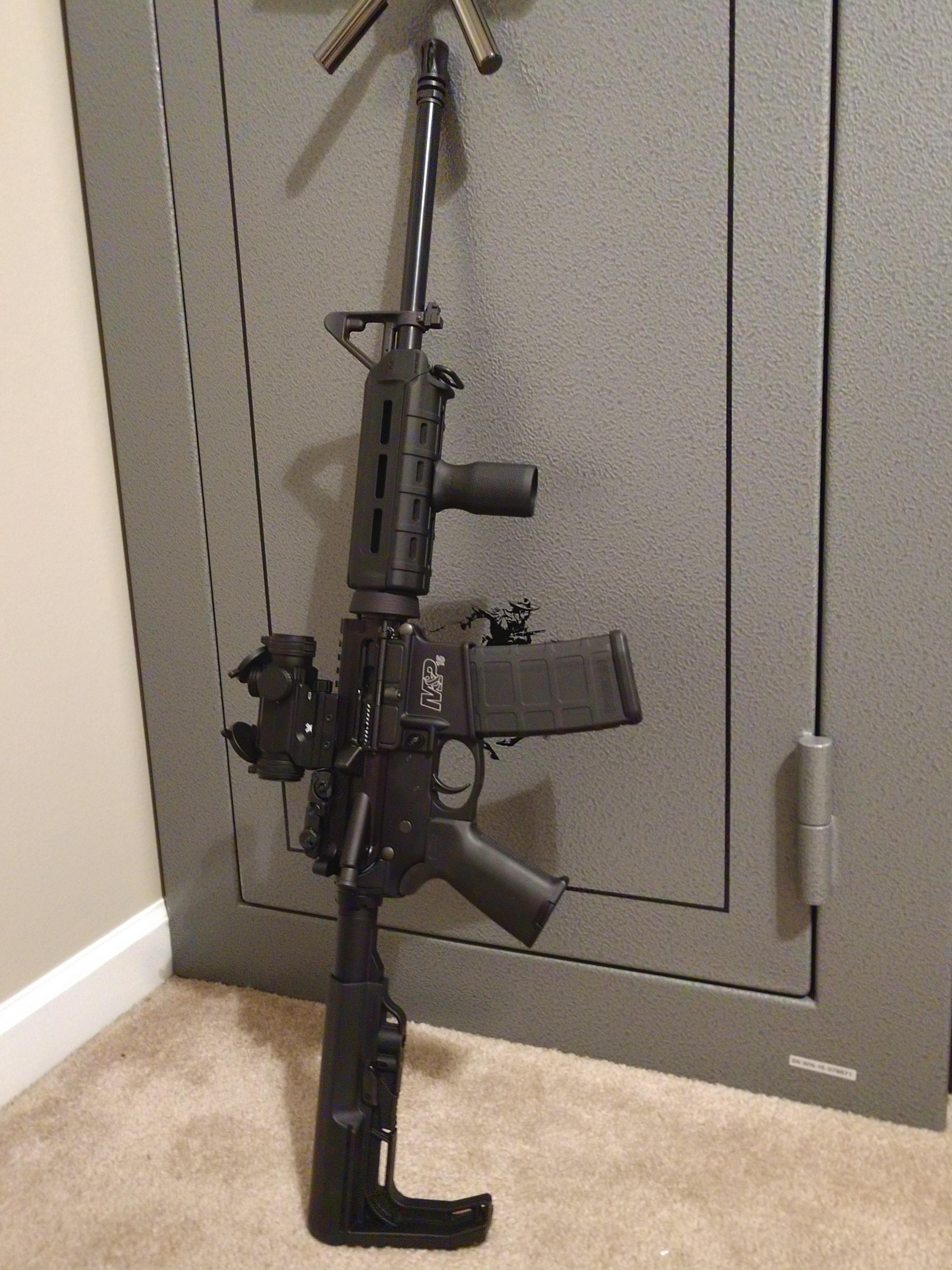 After nearly a year I put the last piece of furniture on my first AR15