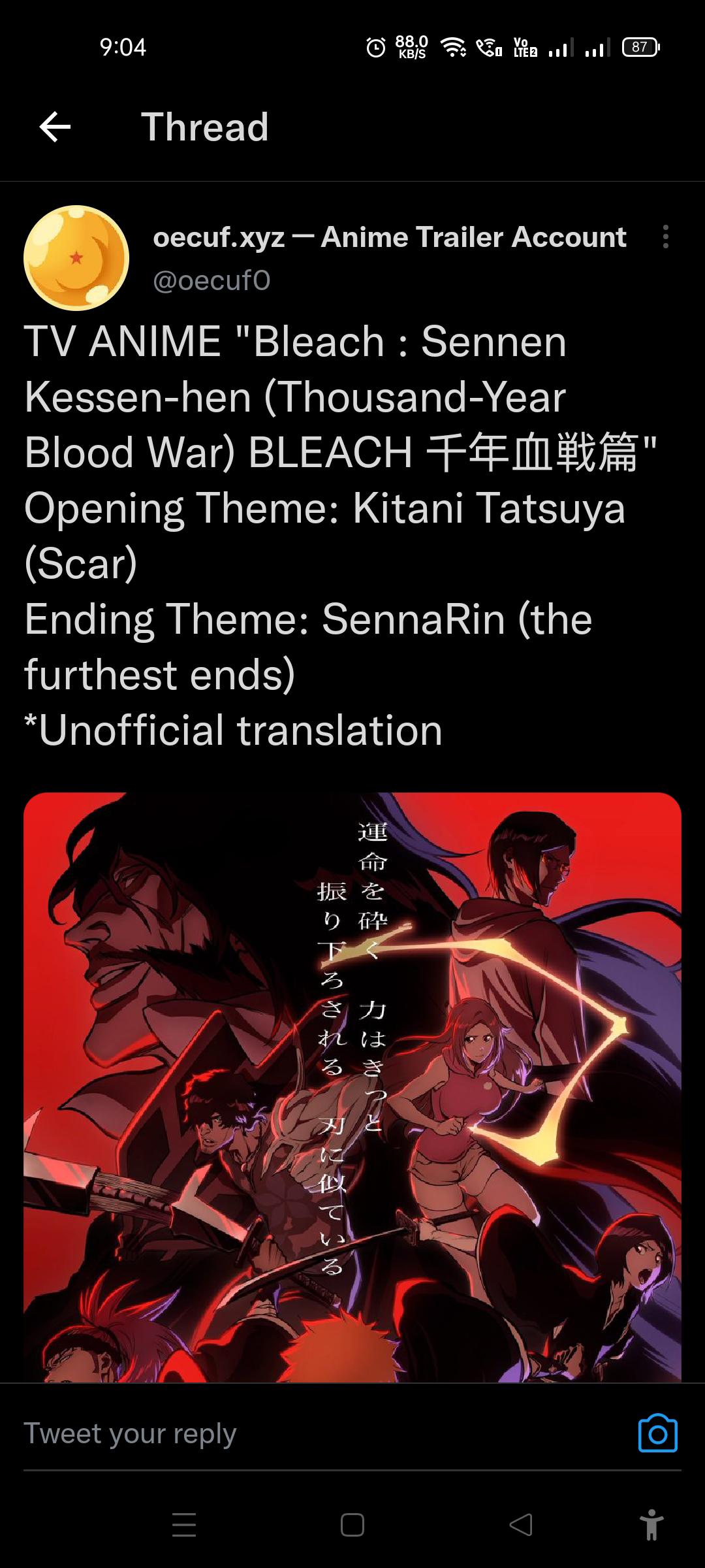 NEW BLEACH OPENING AND ENDING INFO!! r/bleach