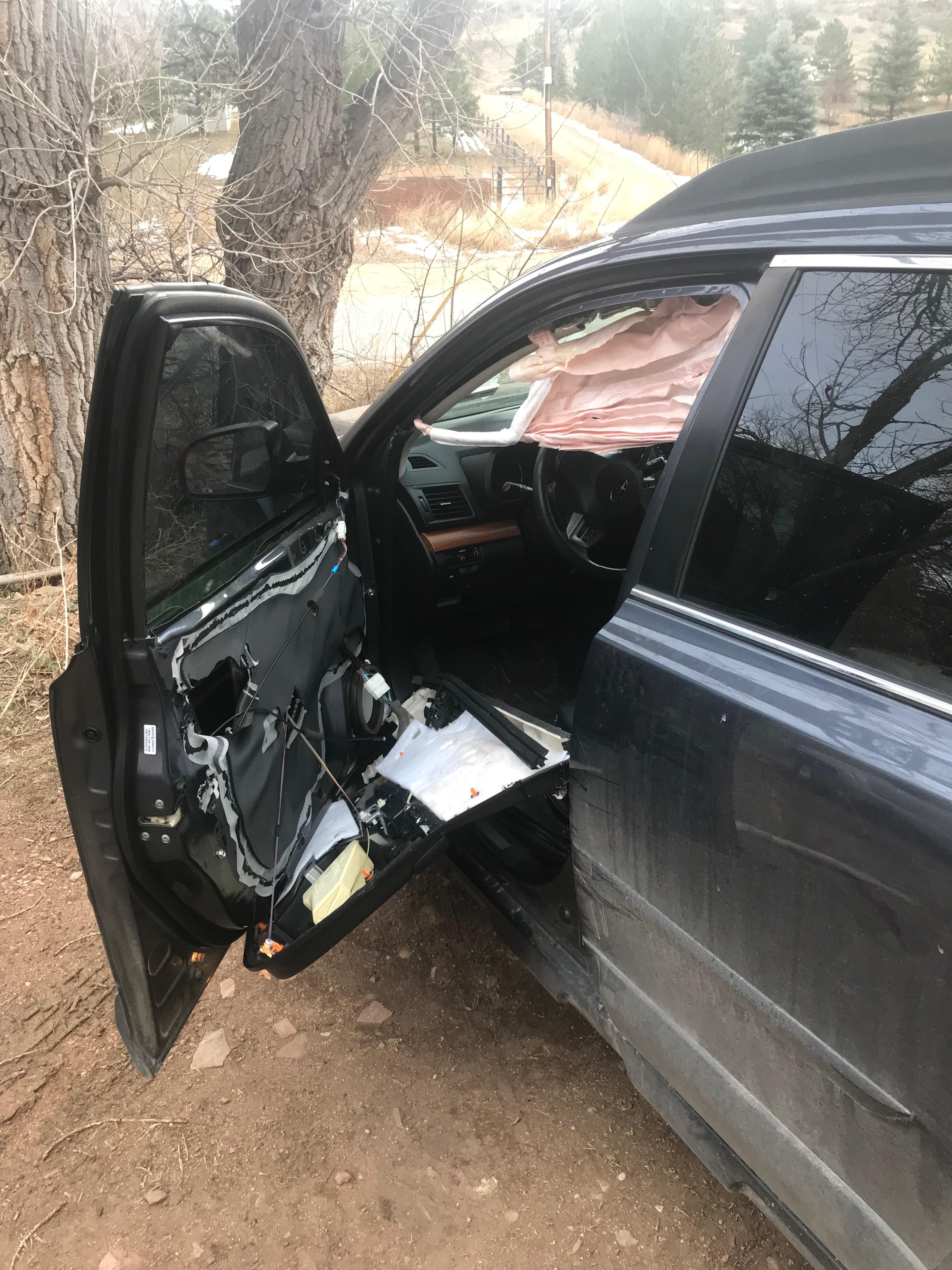 Friends car got broken into by a bear in CO. Somehow it locked itself