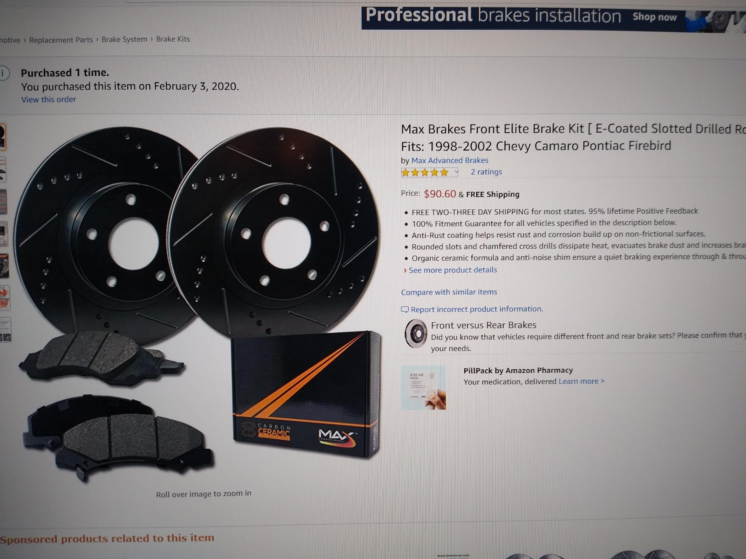 Finally got around to replacing the rotors on my Camaro. Originally