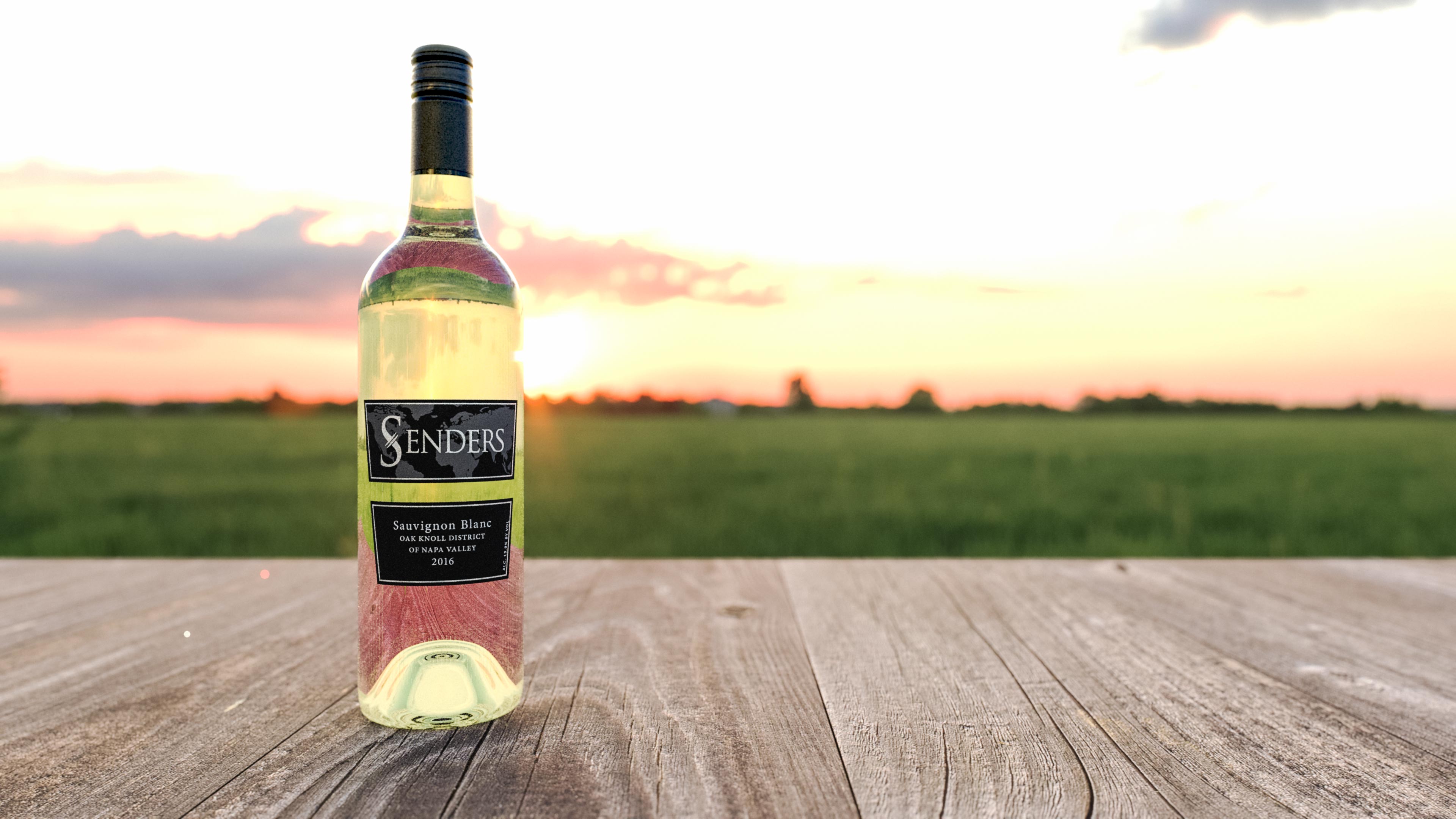 Wine Bottle Scene r/blender