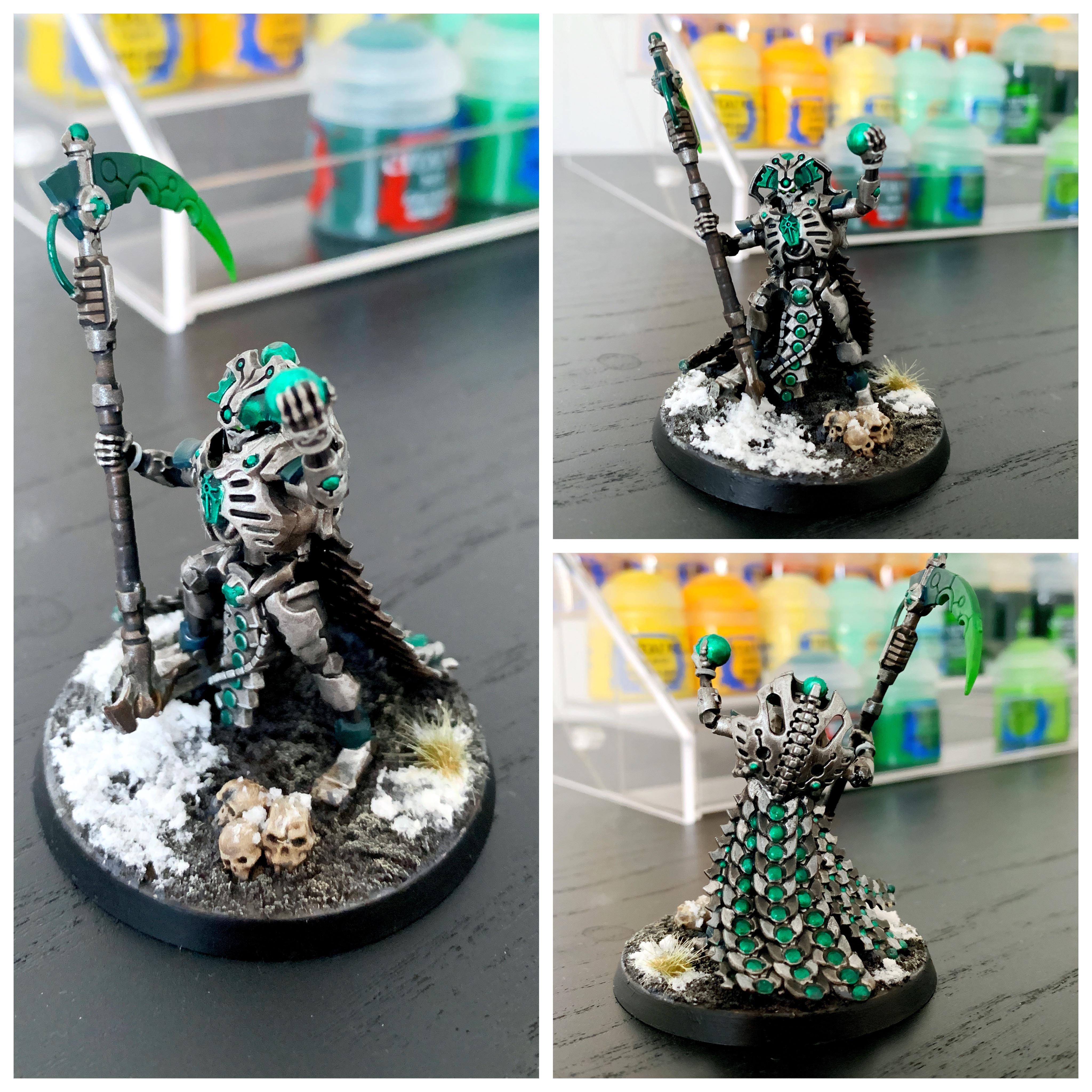 Simple Necron Overlord. Not completely happy with it but I really