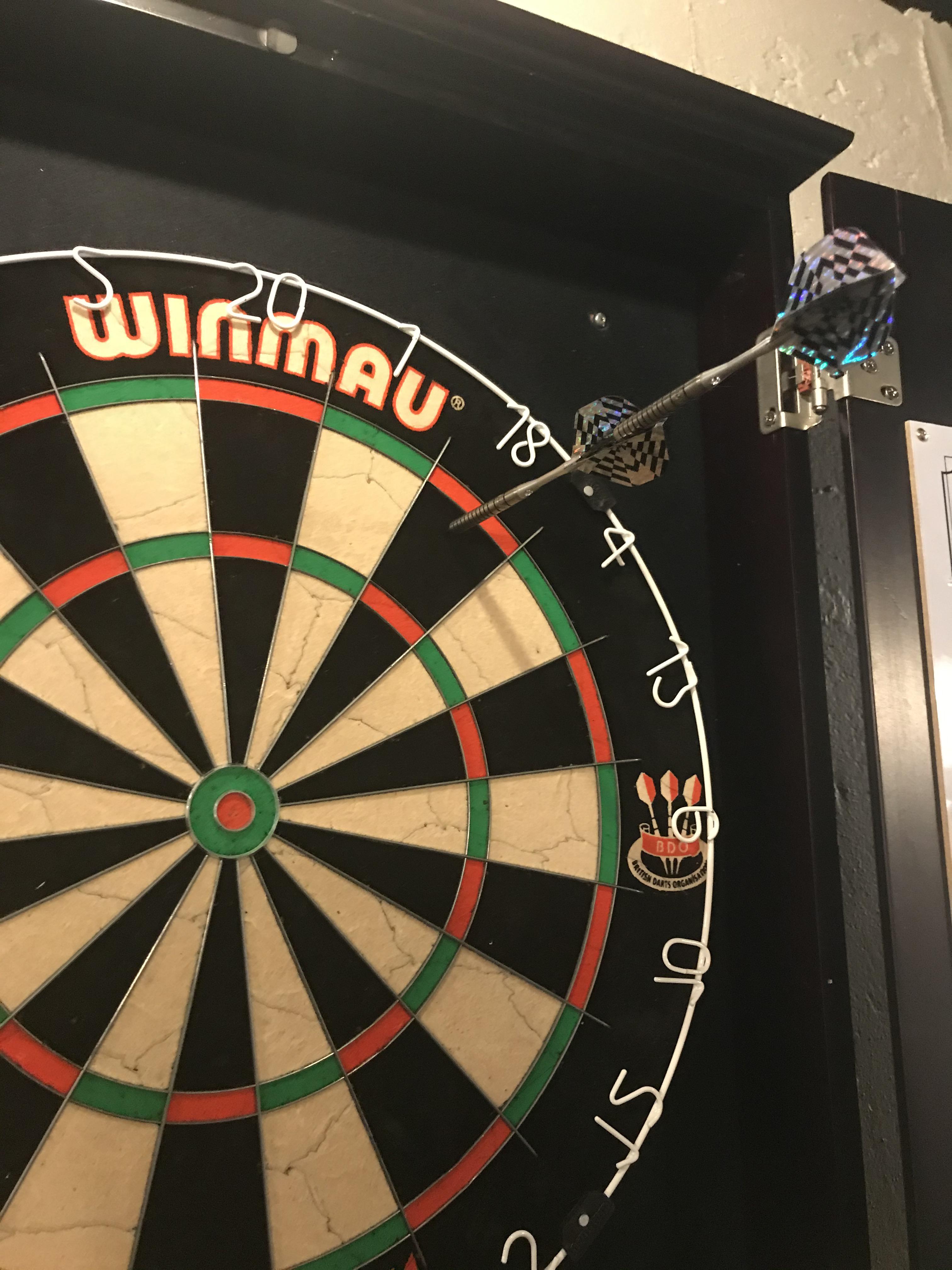 Threw a dart and it landed like this r/interesting