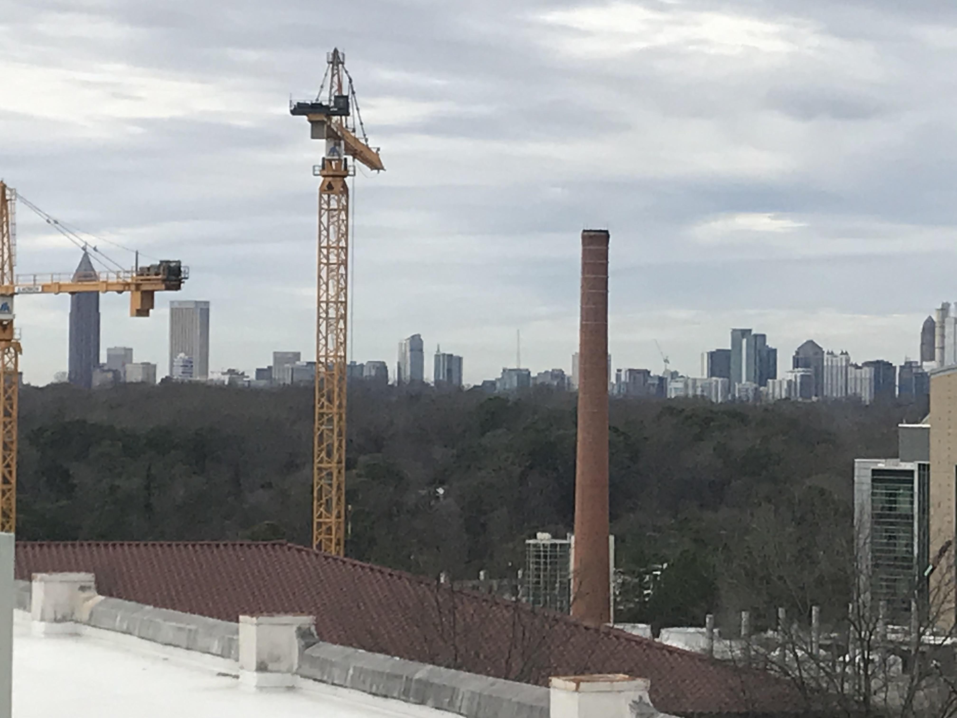 ATL Skyline view from Emory parking deck on Clifton Road... r/Atlanta