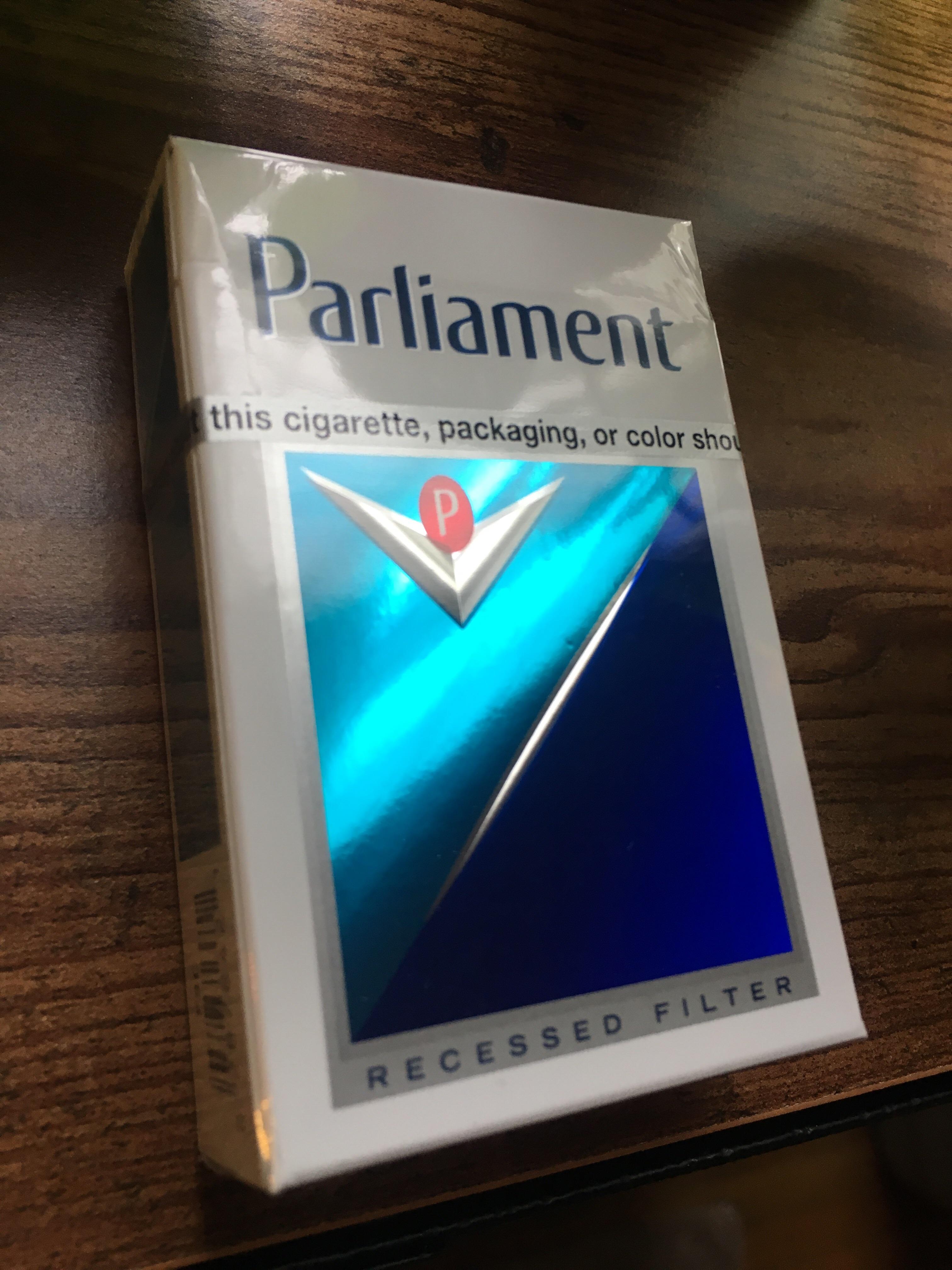 Special edition holographic Parliament pack. r/Cigarettes