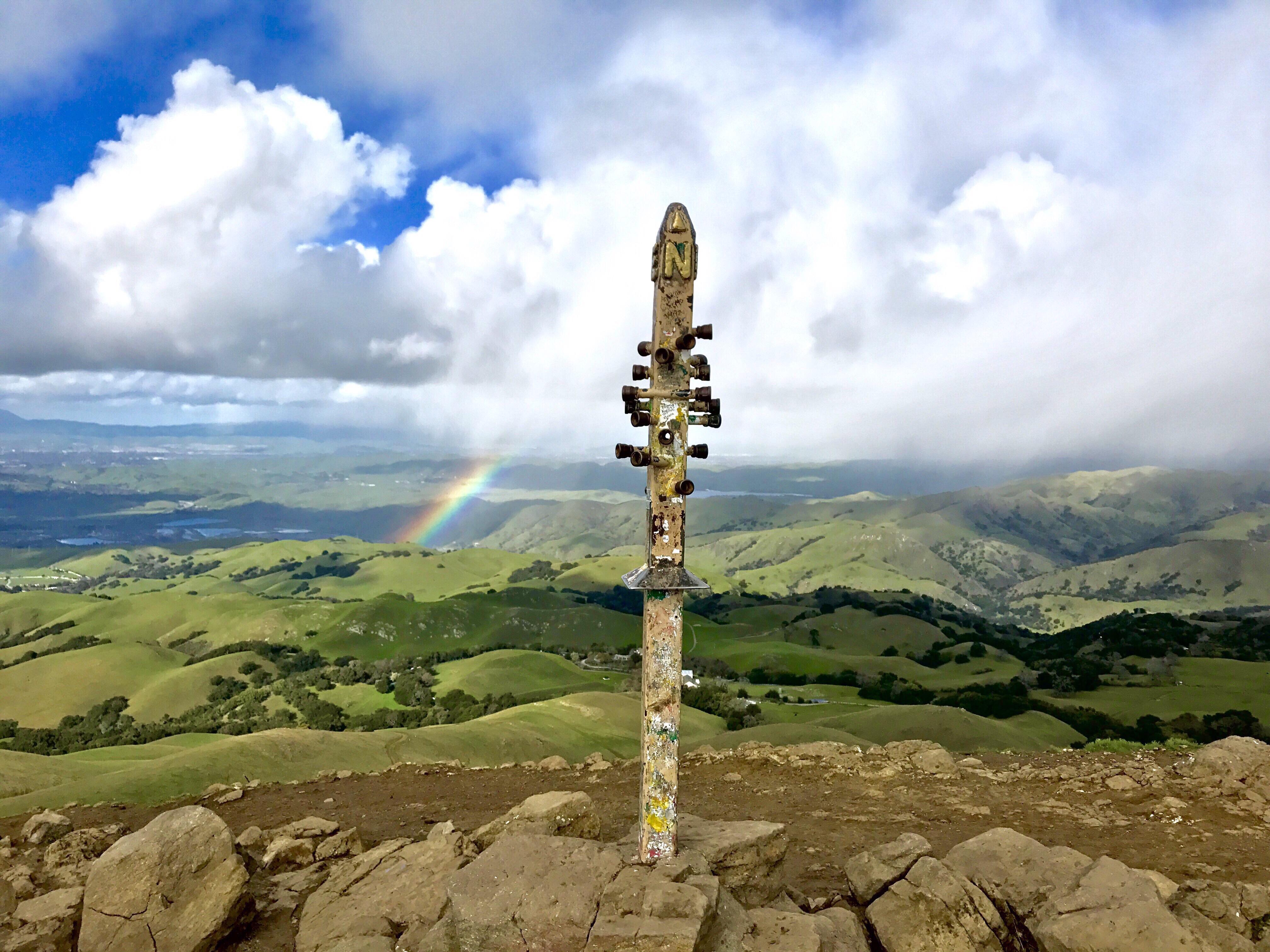 Picture from the Mission Peak. Got a chance to capture rainbow which