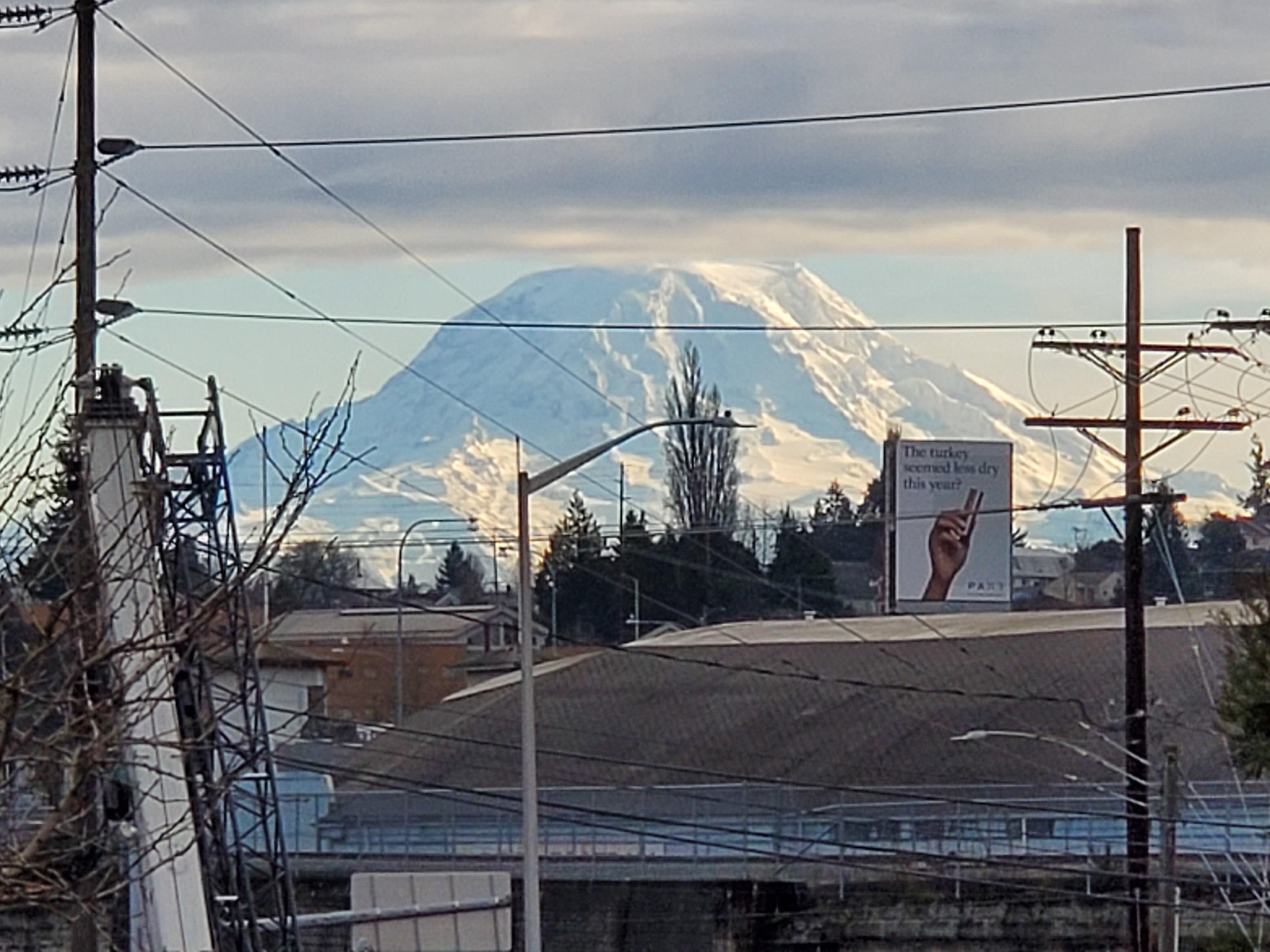 My Rainier from WA today r/pics