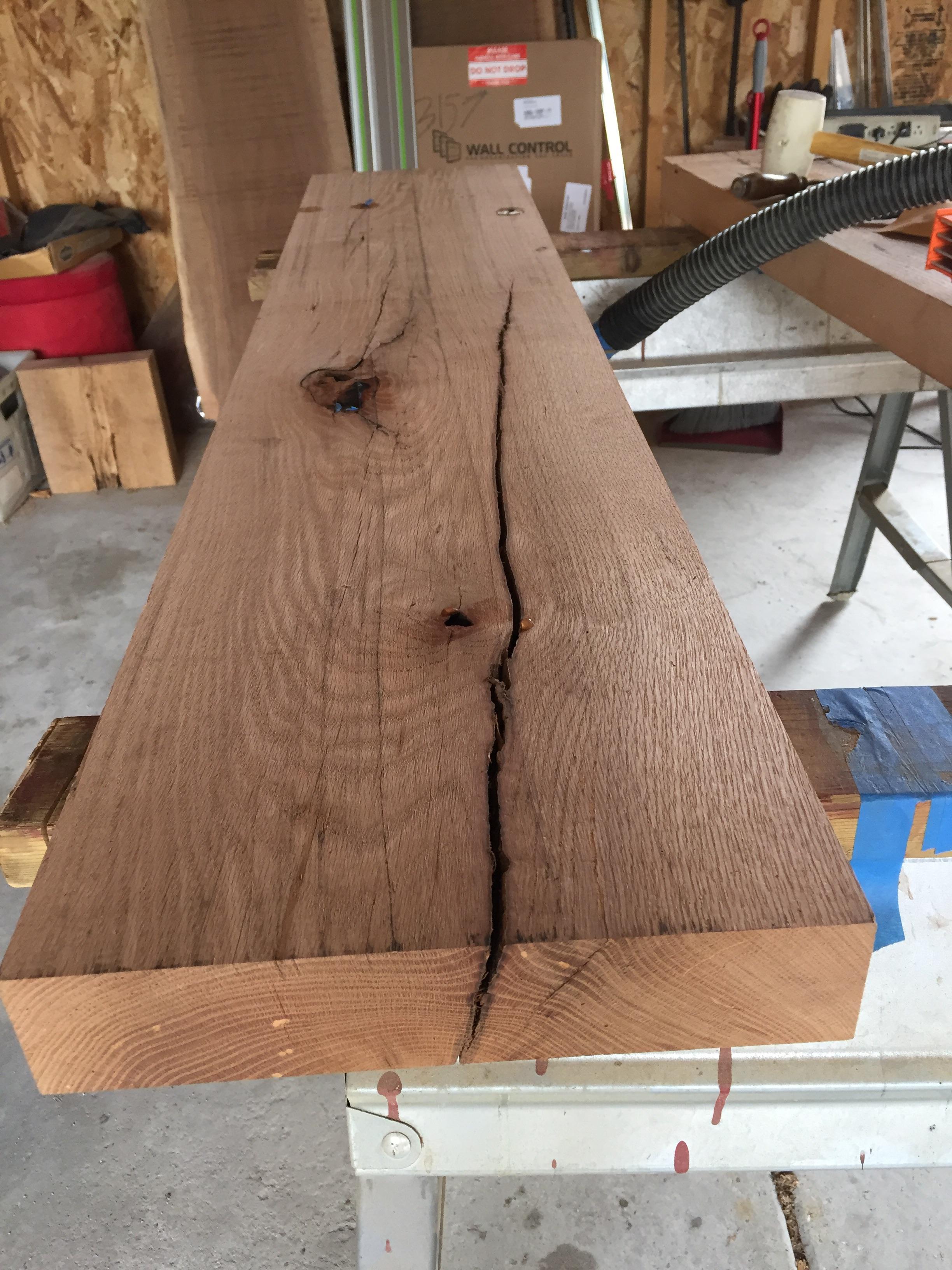 Curious how you guys will stabilize this crack. It goes pretty deep but