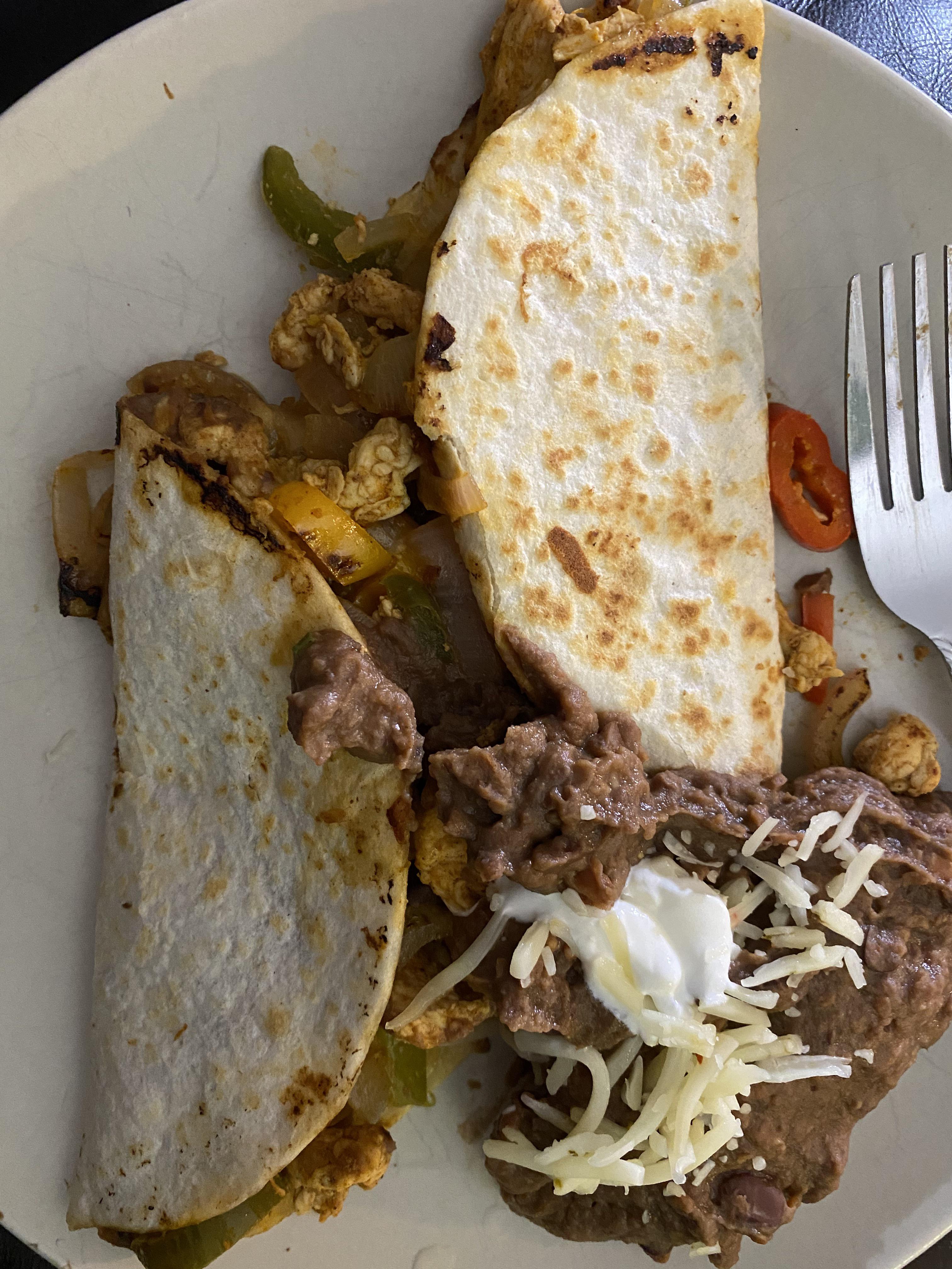 Ran out of fajita seasoning, made some from scratch! Chipotle chicken