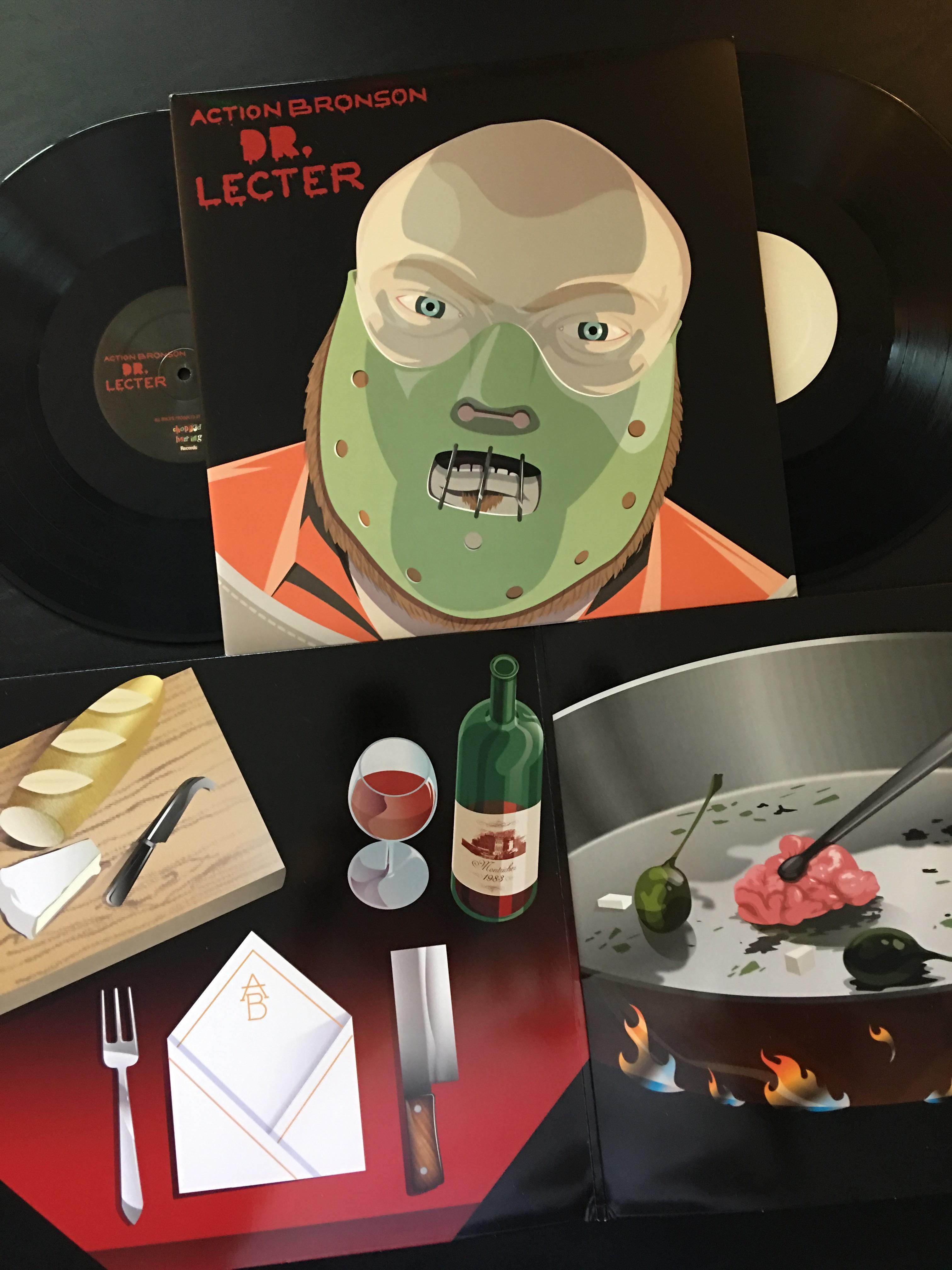 Action Bronson Dr. Lecter multi color and test press... Early Bronson pressed up by chopped