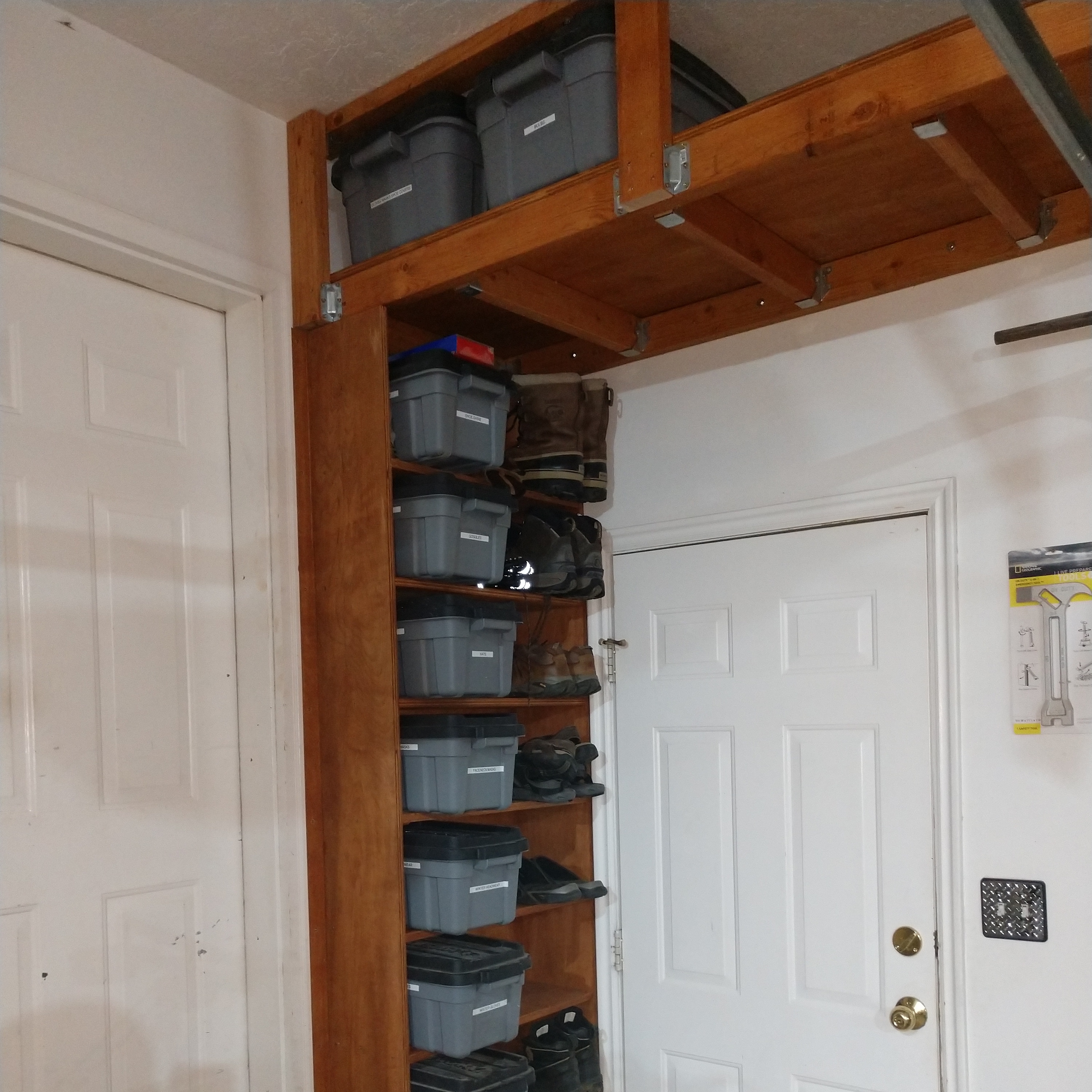 Organized the garage shoe rack today.