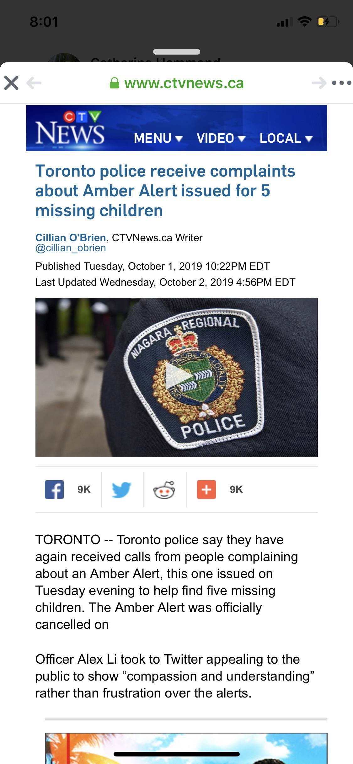 In past months, there have been several Amber Alerts issued in Ontario