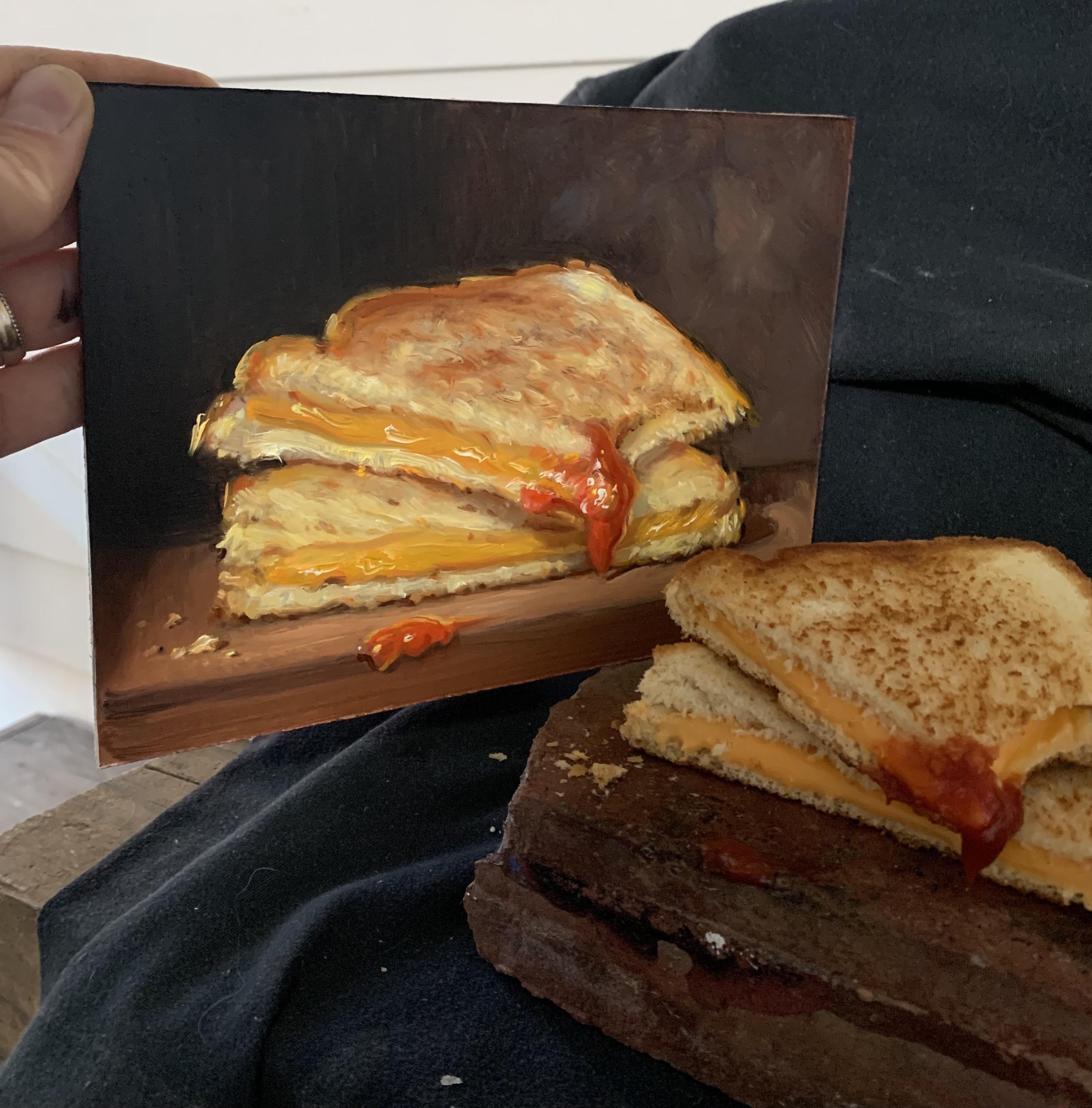 My oil painting of a Grilled Cheese r/grilledcheese