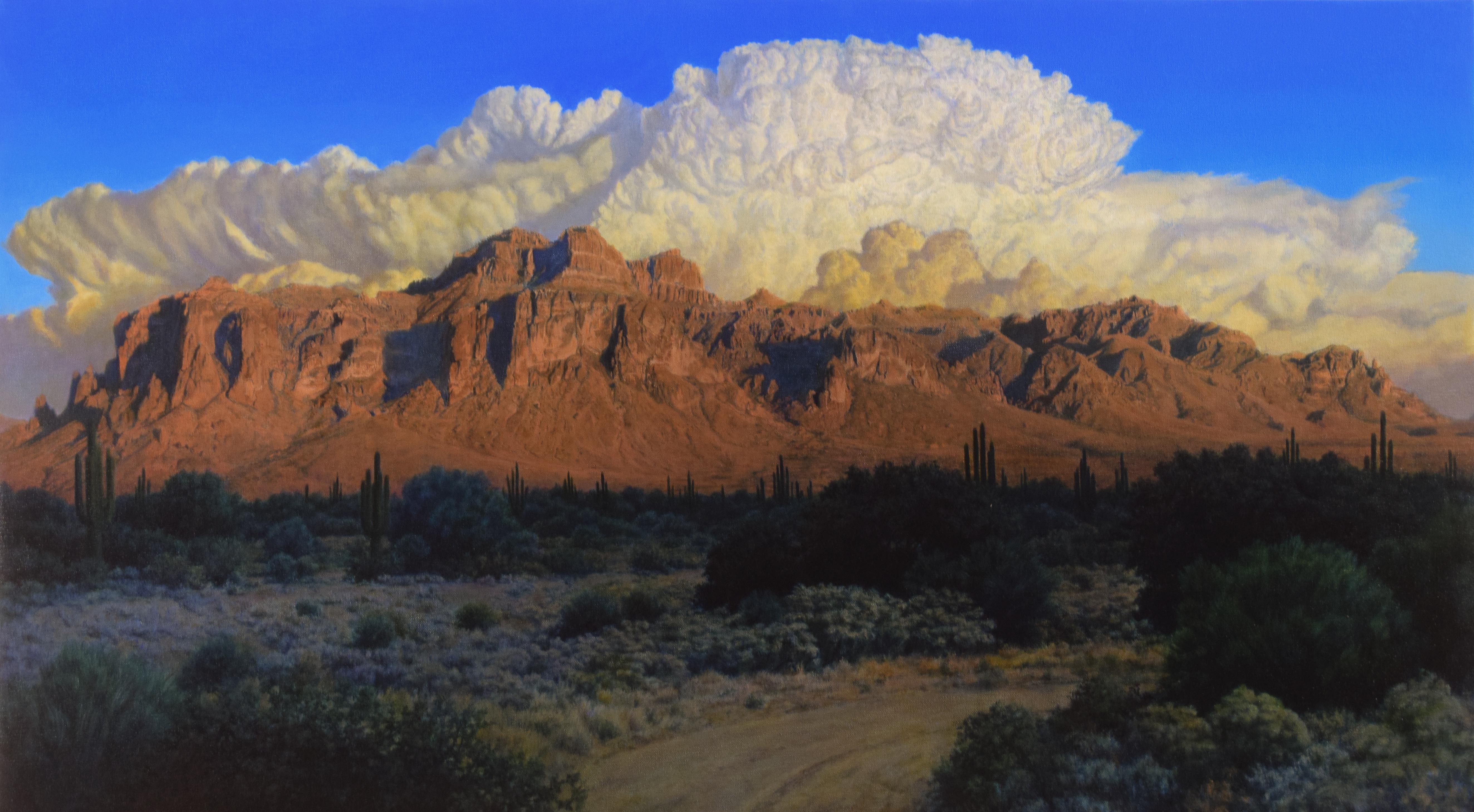 Superstition Mountains, by me, oil on canvas r/painting
