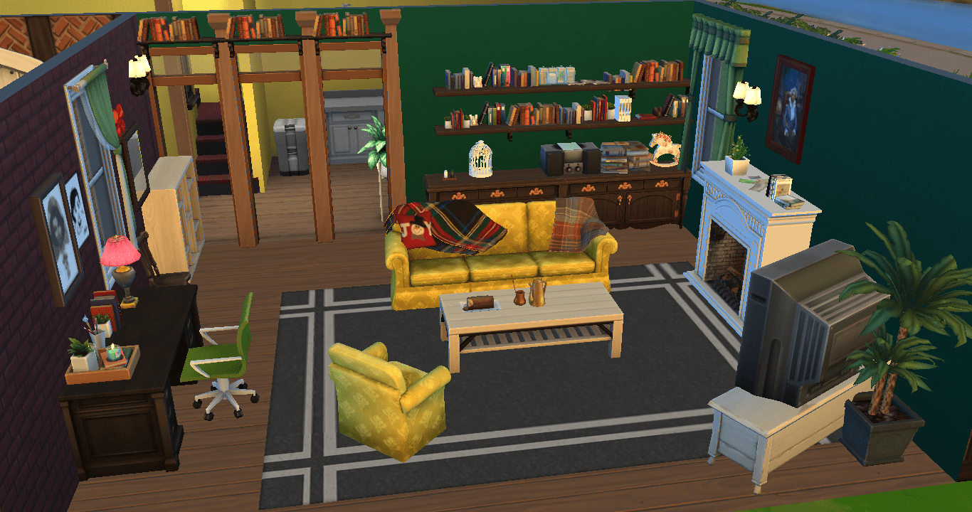 I made Geraldine Granger's living room from The Vicar of Dibley! r/Sims4