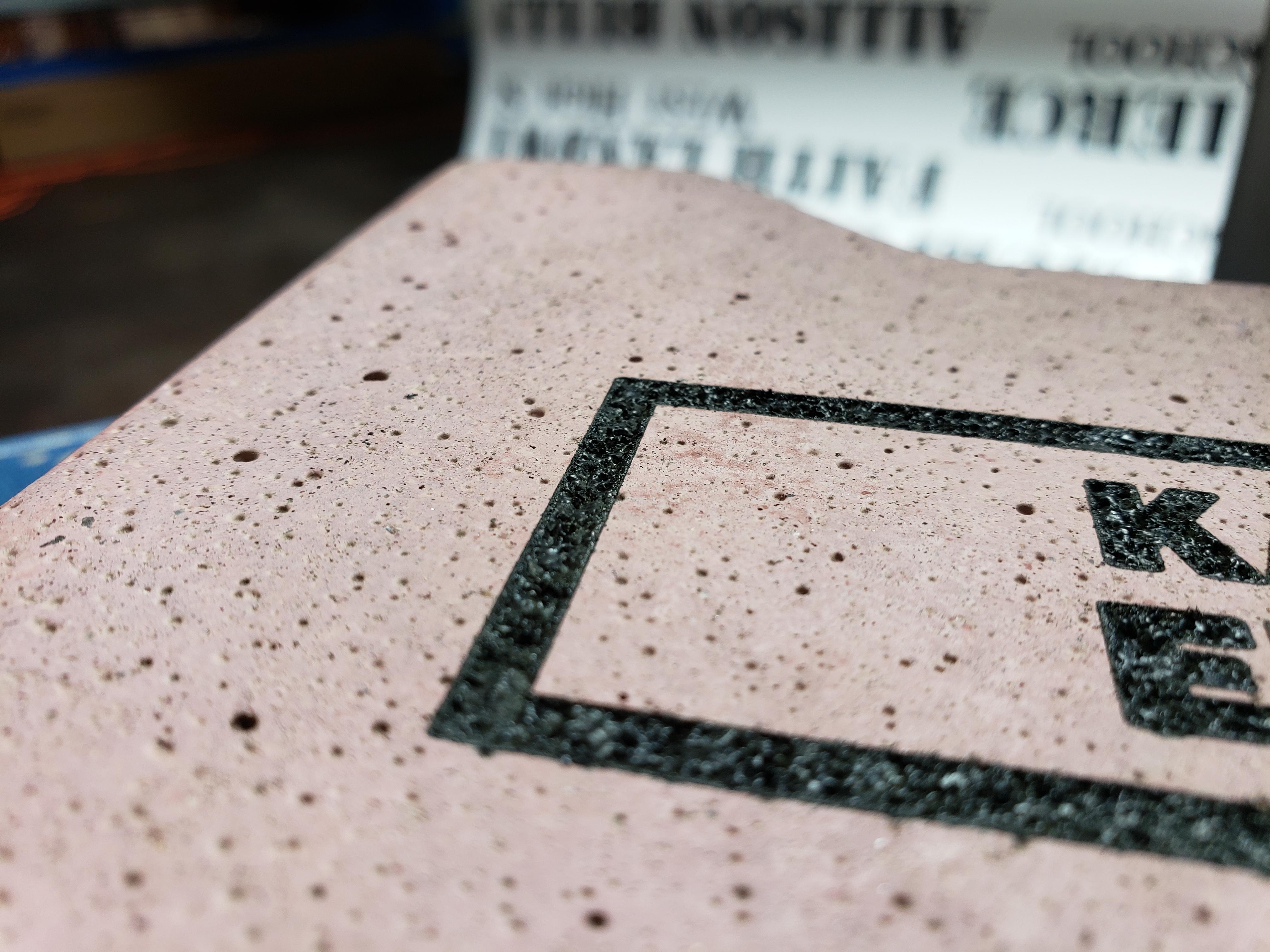 Anyone else engrave bricks? These were cement based so they took a lot of power to etch, and I