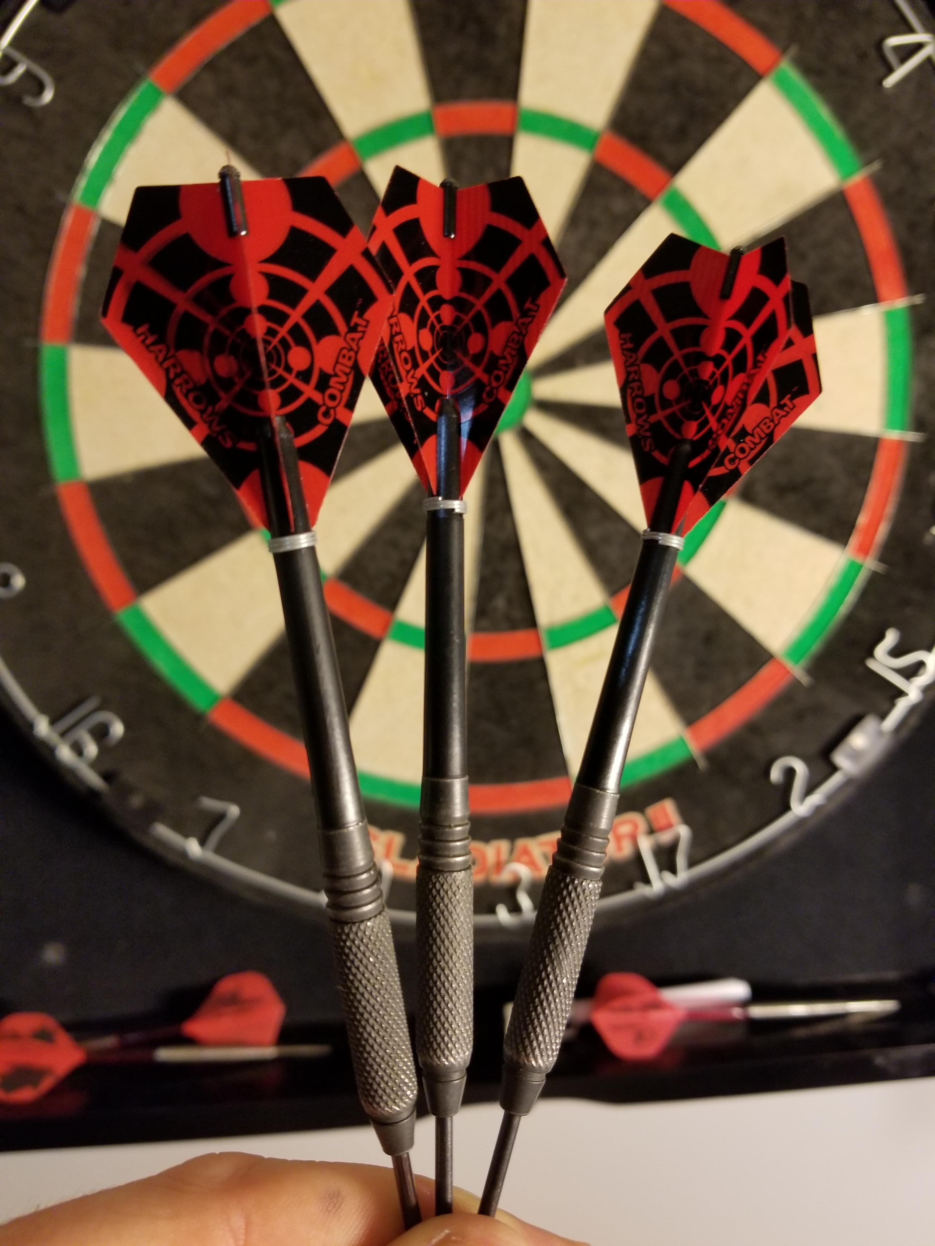 My original "real" set of darts. Been hooked ever since. r/Darts